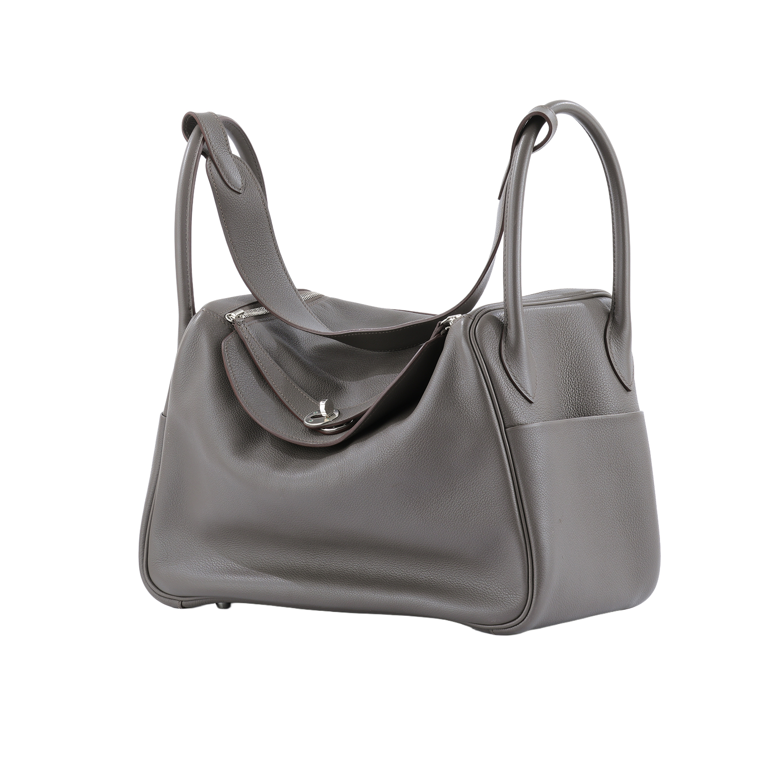愛馬仕 Hermes Lindy 琳迪包 34 LD34 X AS 005 AP X刻 灰銀扣LINDY34 防塵袋