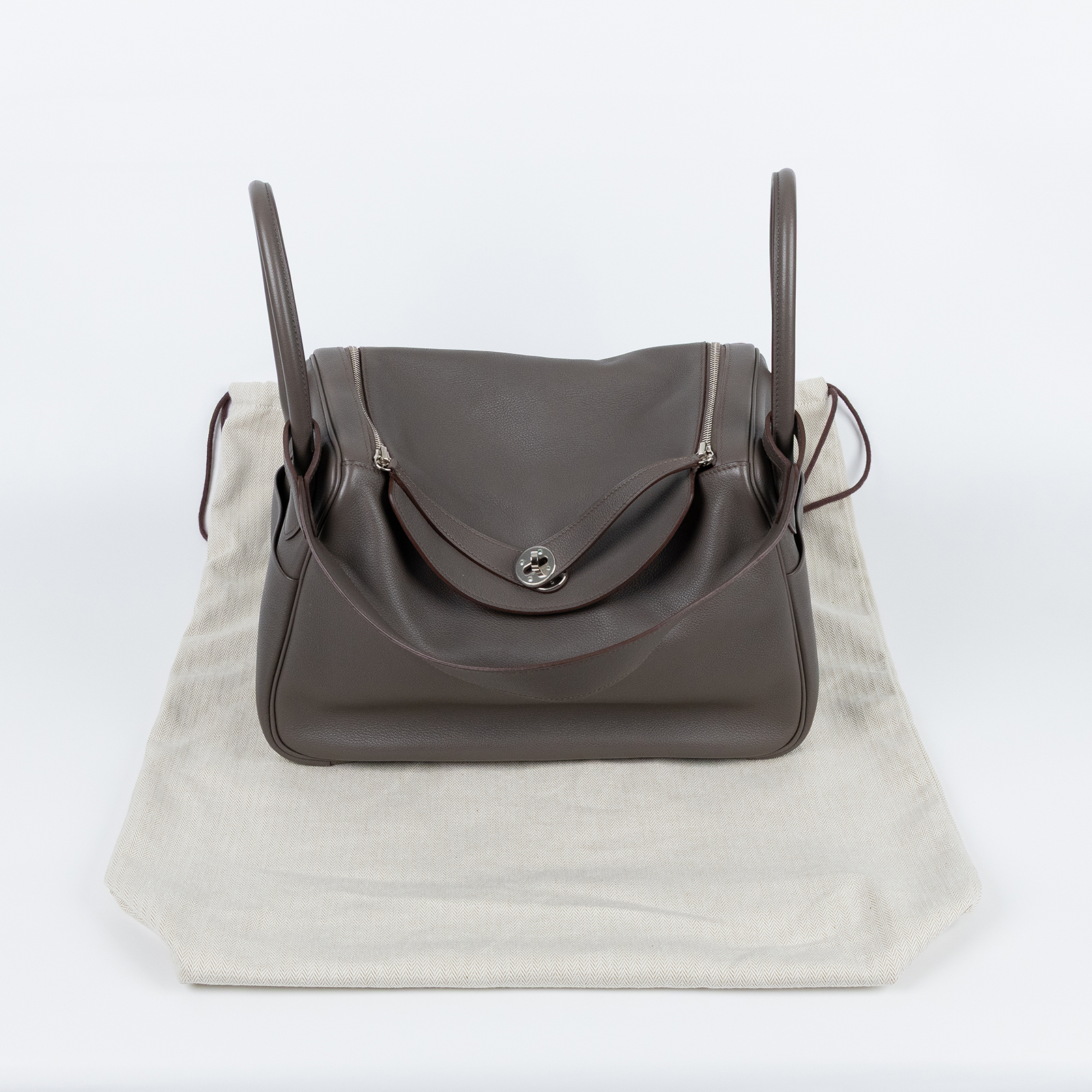 愛馬仕 Hermes Lindy 琳迪包 34 LD34 X AS 005 AP X刻 灰銀扣LINDY34 防塵袋