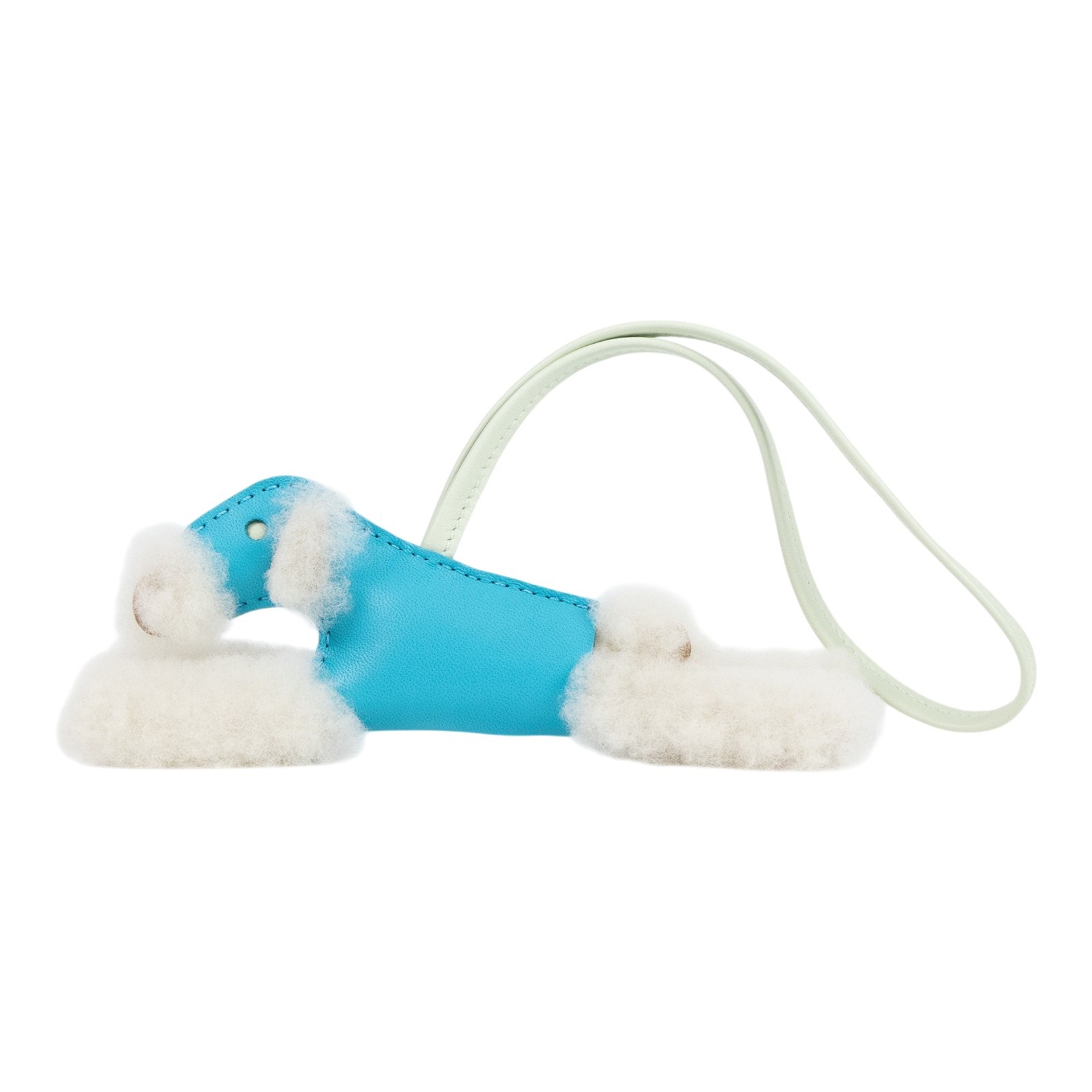 愛馬仕 Hermes Budy charm 吊飾 包掛 狐狸㹴犬 淺米色 / 湖水藍色 / 氣泡綠色 H083349CABB /B AA  原廠盒子