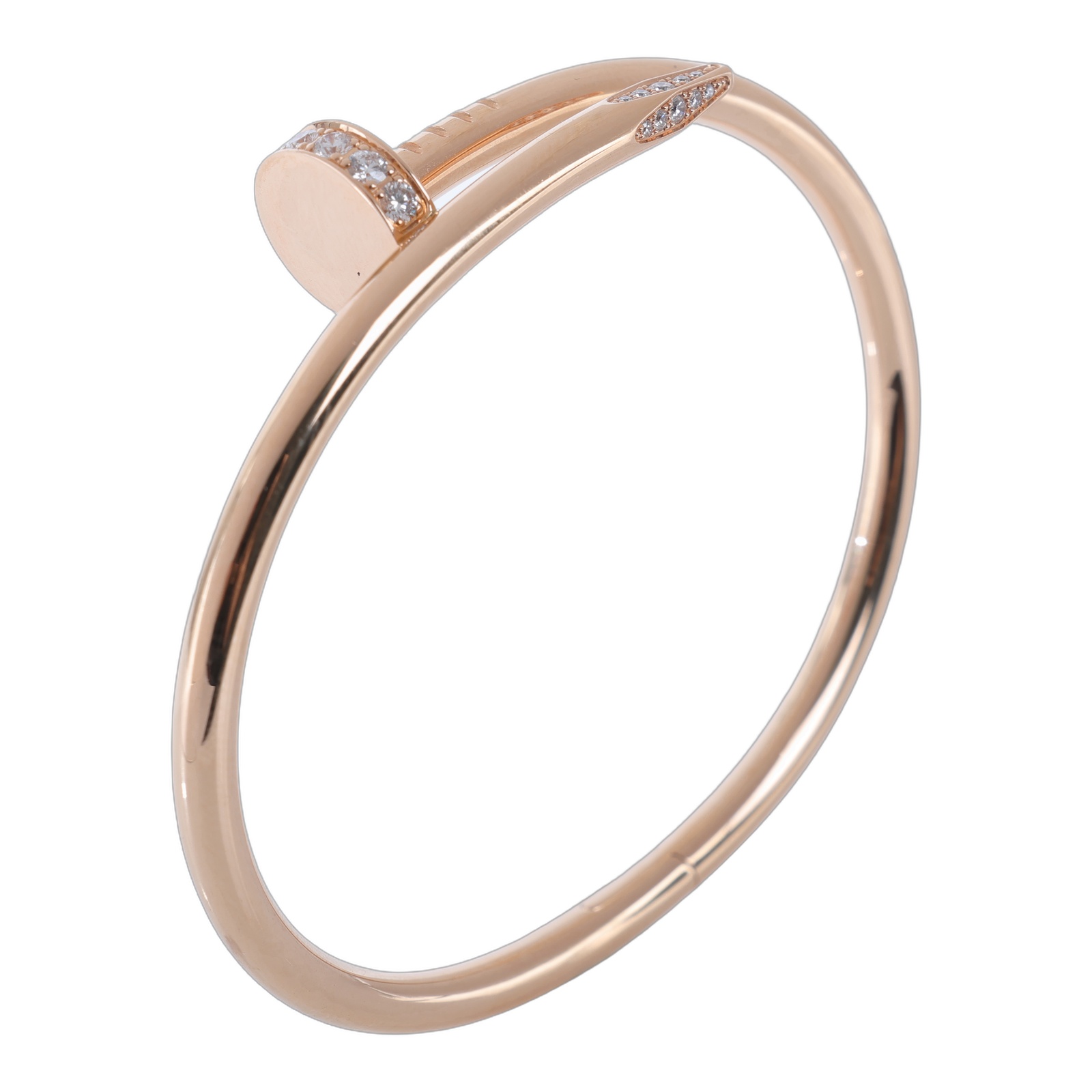 卡地亞 CARTIER Juste un Clou 手環 經典款 B6048516 RG Juste un Clou帶鑽手環 新型 原廠盒子2/保書