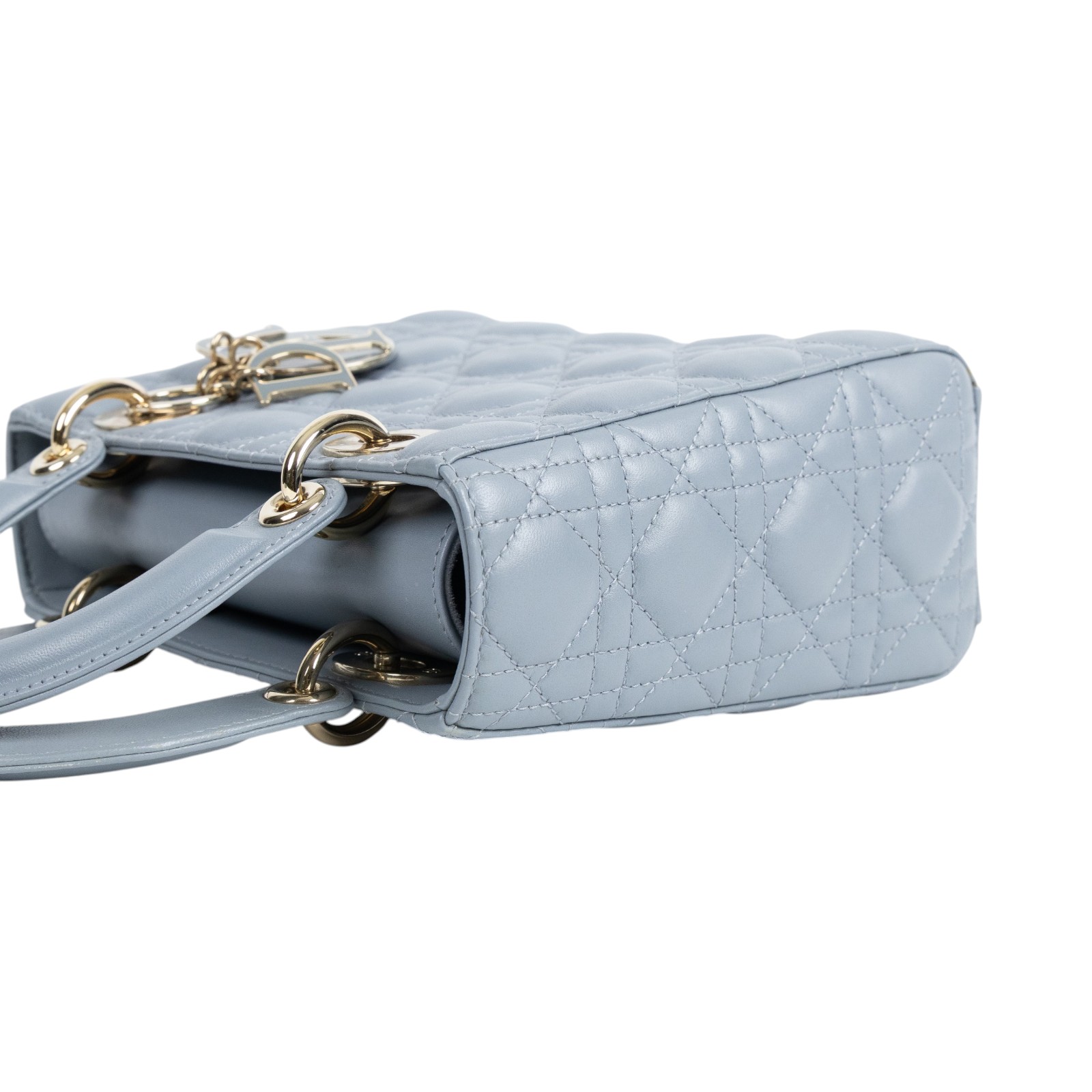 迪奧 CHRISTIAN DIOR Lady Dior My ABCDior 小型 肩背 手提包 羊皮 M0538OCEA  原廠盒子/保證卡/背帶