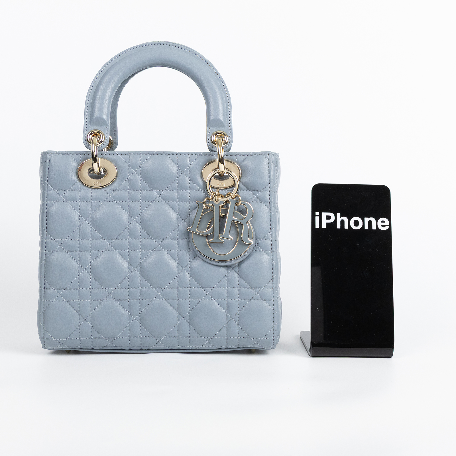 迪奧 CHRISTIAN DIOR Lady Dior My ABCDior 小型 肩背 手提包 羊皮 M0538OCEA  原廠盒子/保證卡/背帶