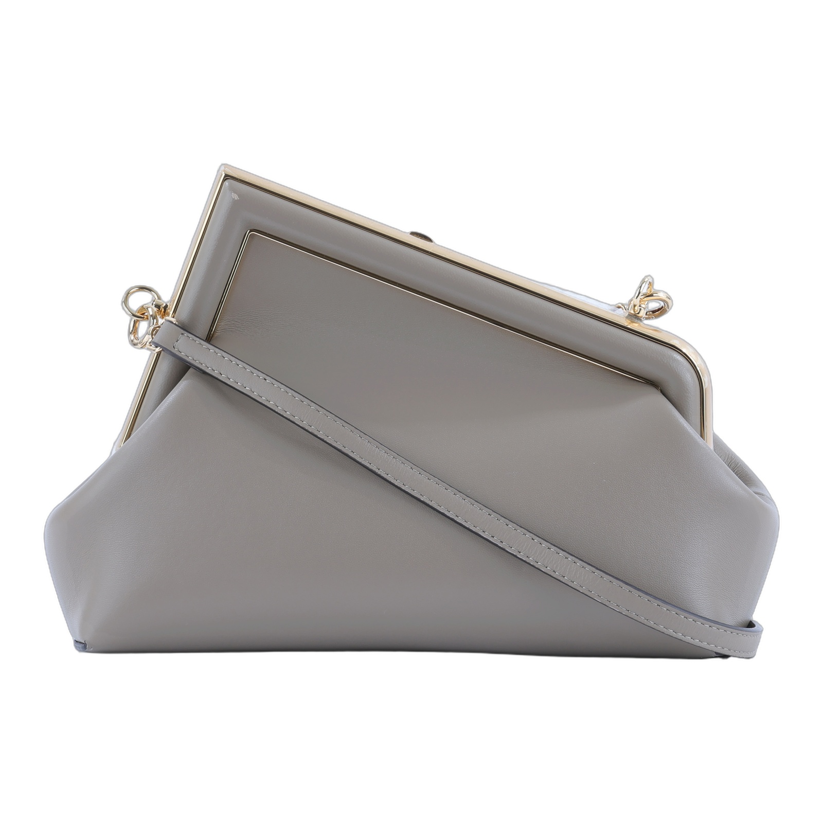 芬迪 FENDI First 手拿包 小型 8BP129ABVE 灰First 23CM 防塵袋/背帶/產品資訊標籤