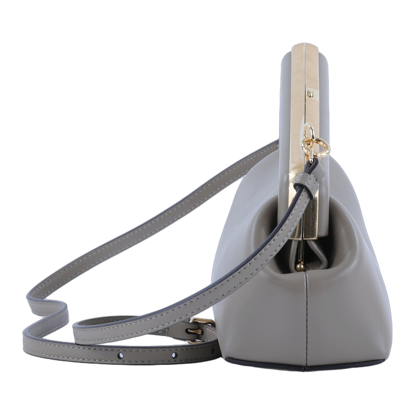 芬迪 FENDI First 手拿包 小型 8BP129ABVE 灰First 23CM 防塵袋/背帶/產品資訊標籤