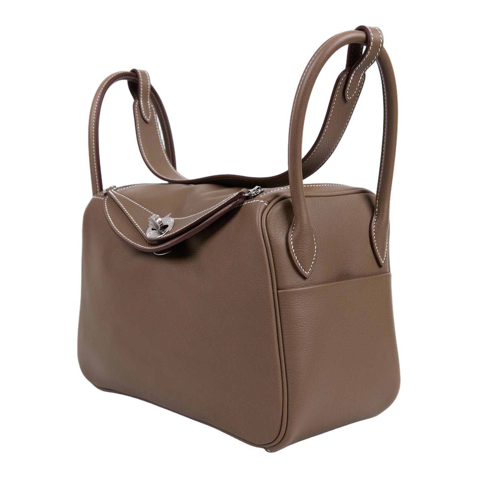 愛馬仕 Hermes Lindy 琳迪包 26 大象灰 銀色五金 肩背包 H073430CK18 /G RY 590 NA  原廠盒子/防塵袋/國外購買證明