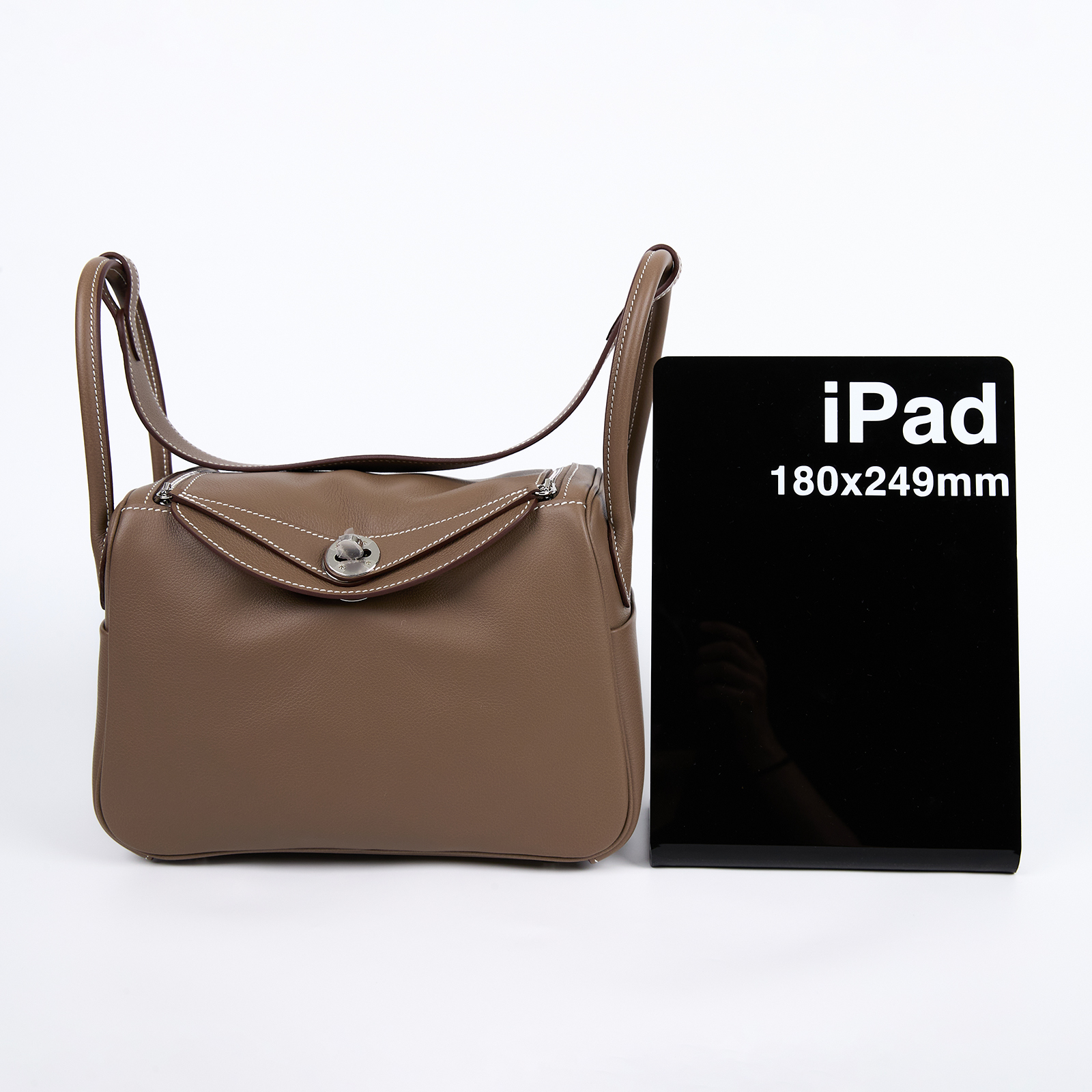 愛馬仕 Hermes Lindy 琳迪包 26 大象灰 銀色五金 肩背包 H073430CK18 /G RY 590 NA  原廠盒子/防塵袋/國外購買證明