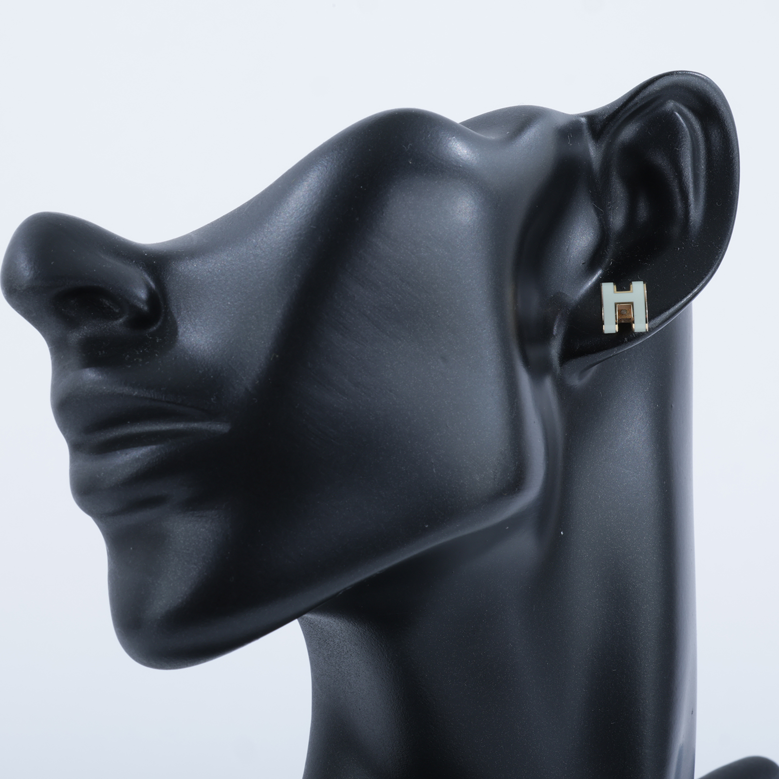 愛馬仕 Hermes Mini Pop H 耳釘 氣泡綠 H608002FO17 GD 02 62  防塵袋/內襯/國外購買證明影本