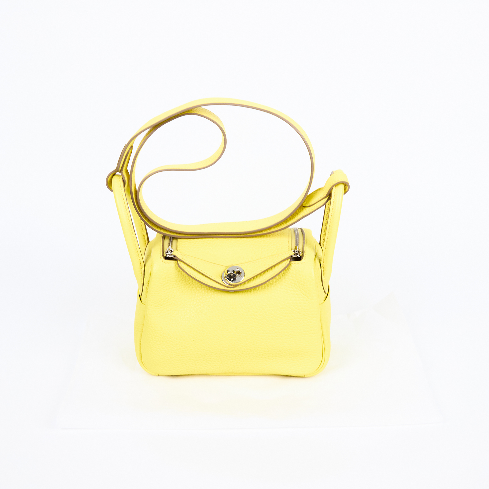 愛馬仕 Hermes Lindy 琳迪包 迷你 LDM Z MM 309 FX Z刻 黃色MINI LINDY 無附屬品