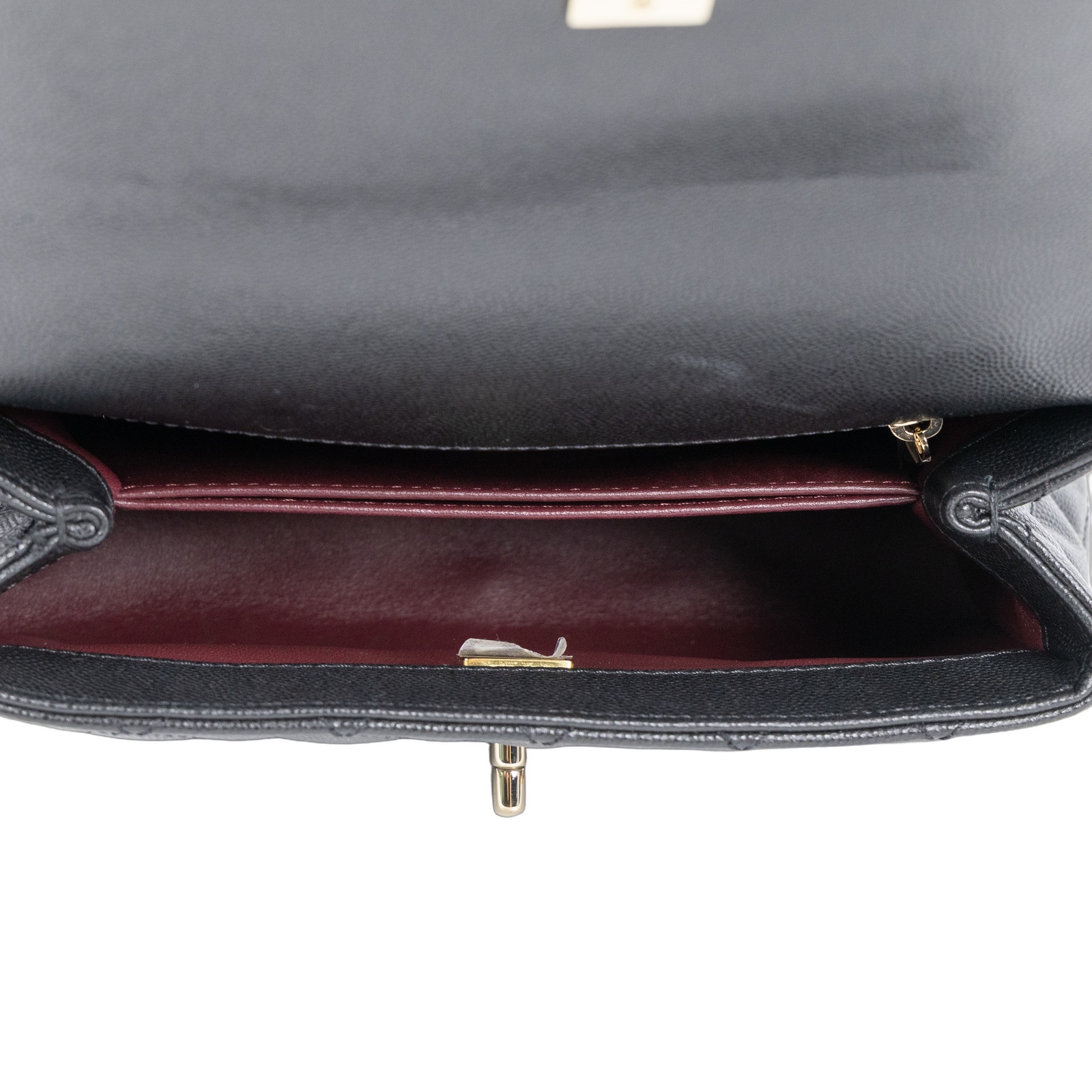 香奈兒 CHANEL Handle 24 手提 口蓋包 A92990 晶片款 黑荔枝HANDLE24 背帶