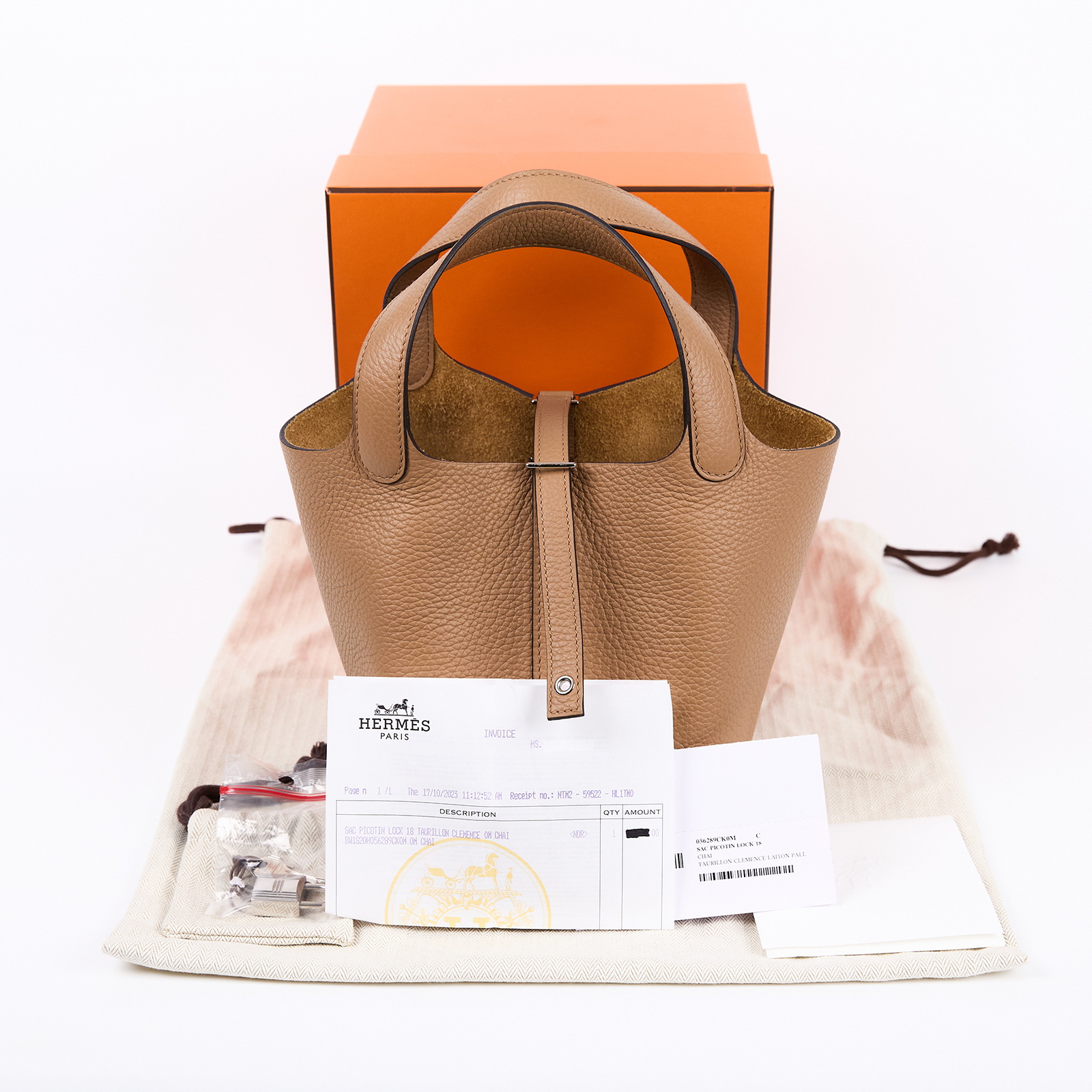 愛馬仕 Hermes Picotin Lock 18 菜籃子包 銀色五金 馬薩拉茶色 H056289CK0M /B CT 009 RZ  原廠盒子/防塵袋/國外購買證明