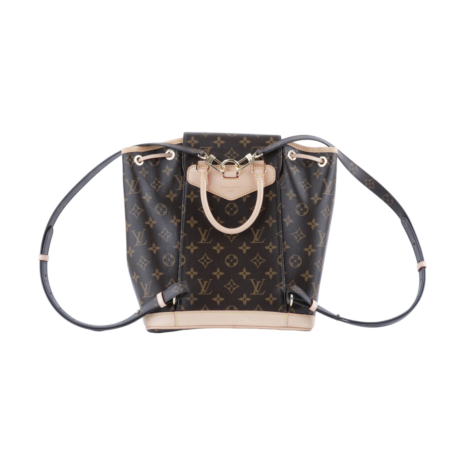 路易威登 LOUIS VUITTON Montsouris PM 後背包 經典帆布 M11198 晶片款  原廠盒子/防塵袋/背帶2