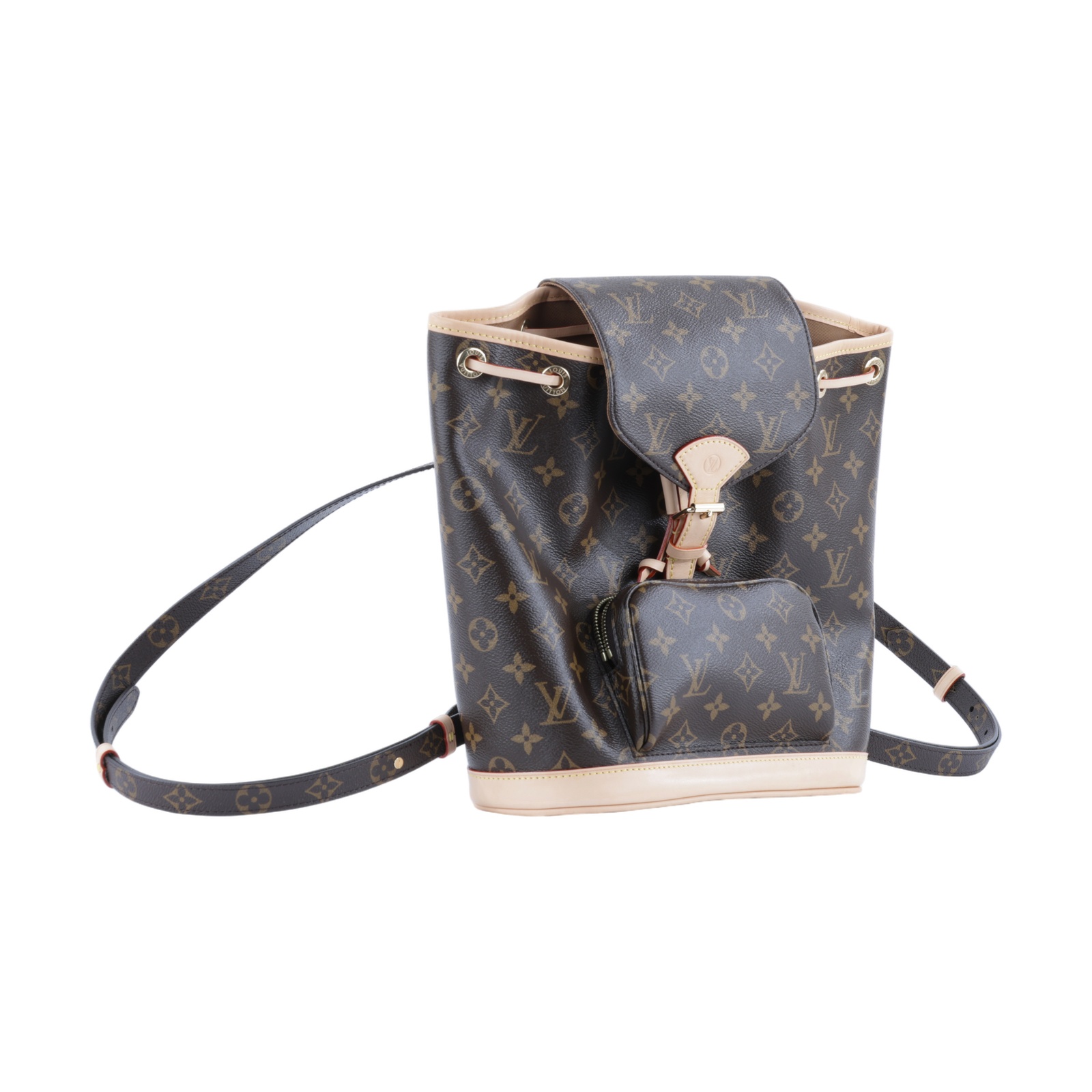 路易威登 LOUIS VUITTON Montsouris PM 後背包 經典帆布 M11198 晶片款  原廠盒子/防塵袋/背帶2