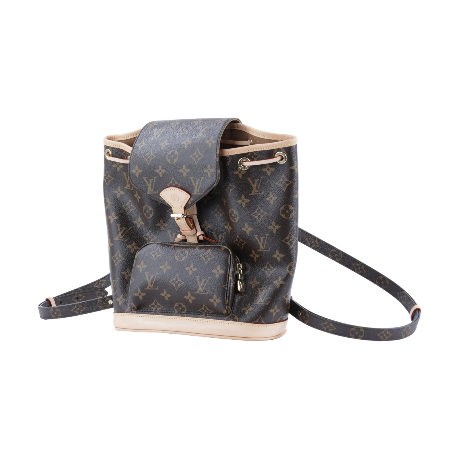 路易威登 LOUIS VUITTON Montsouris PM 後背包 經典帆布 M11198 晶片款  原廠盒子/防塵袋/背帶2