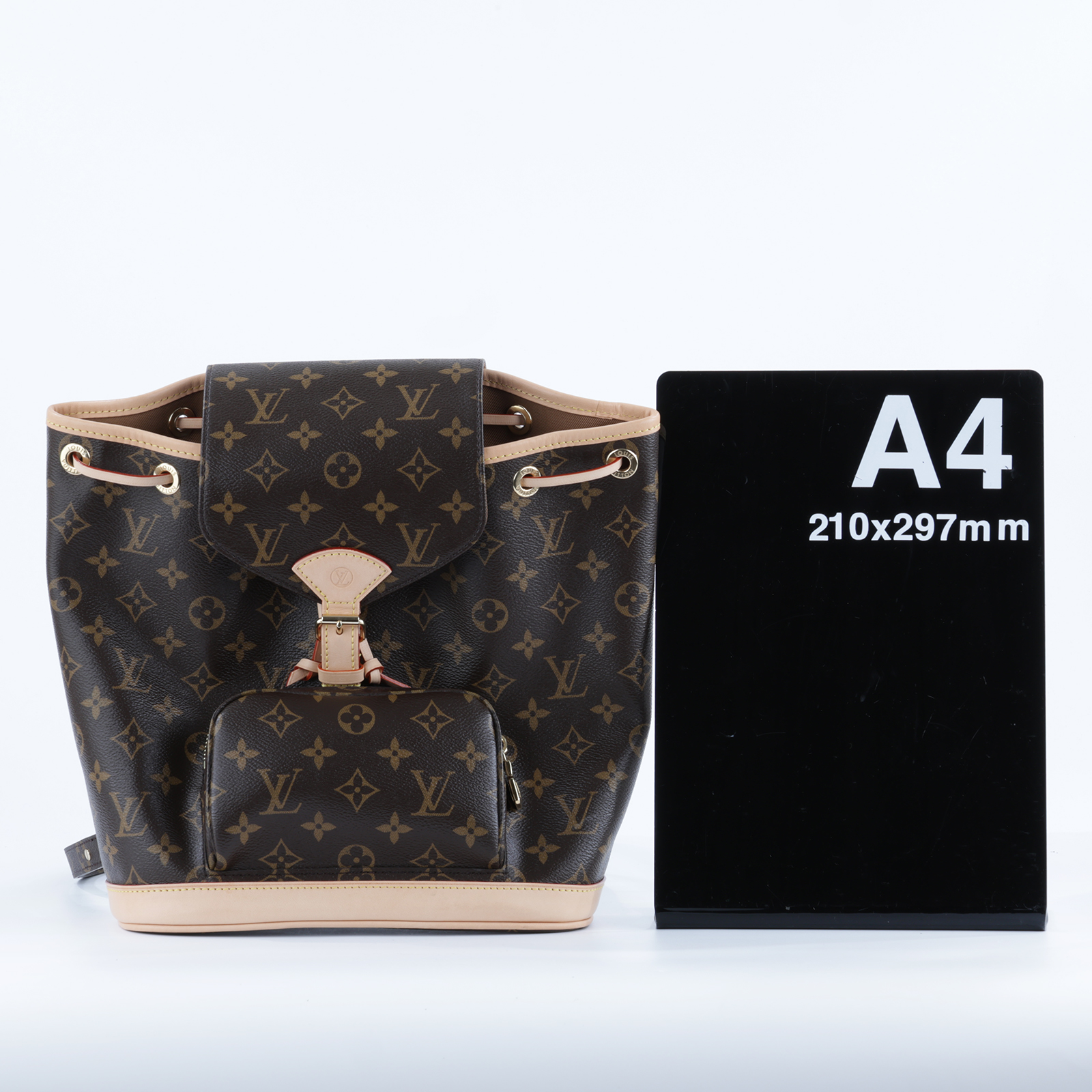 路易威登 LOUIS VUITTON Montsouris PM 後背包 經典帆布 M11198 晶片款  原廠盒子/防塵袋/背帶2