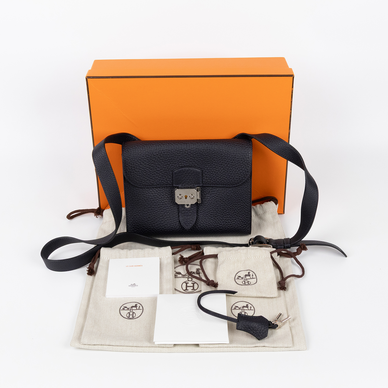 愛馬仕 Hermes Sac a Depeches 21 公事包 SADP21 B HA 141 BM B刻 深藍DEPECHES21 原廠盒子/防塵袋/鑰匙
