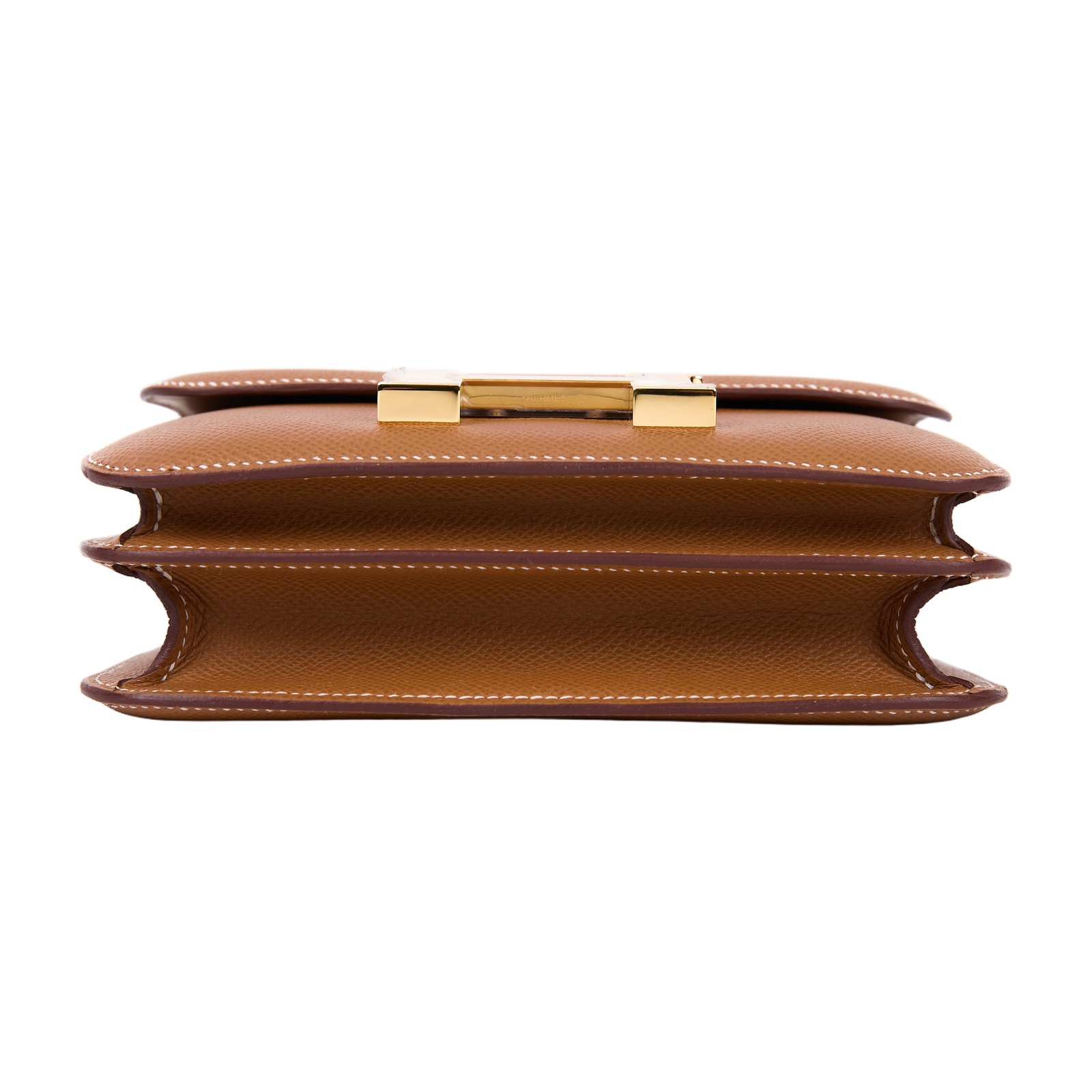 愛馬仕 Hermes Constance Bag 康康包 MIni 18  金色五金 金棕色 H083905CC37 /G AC 376 CI  原廠盒子/防塵袋/國外購買證明/鏡子