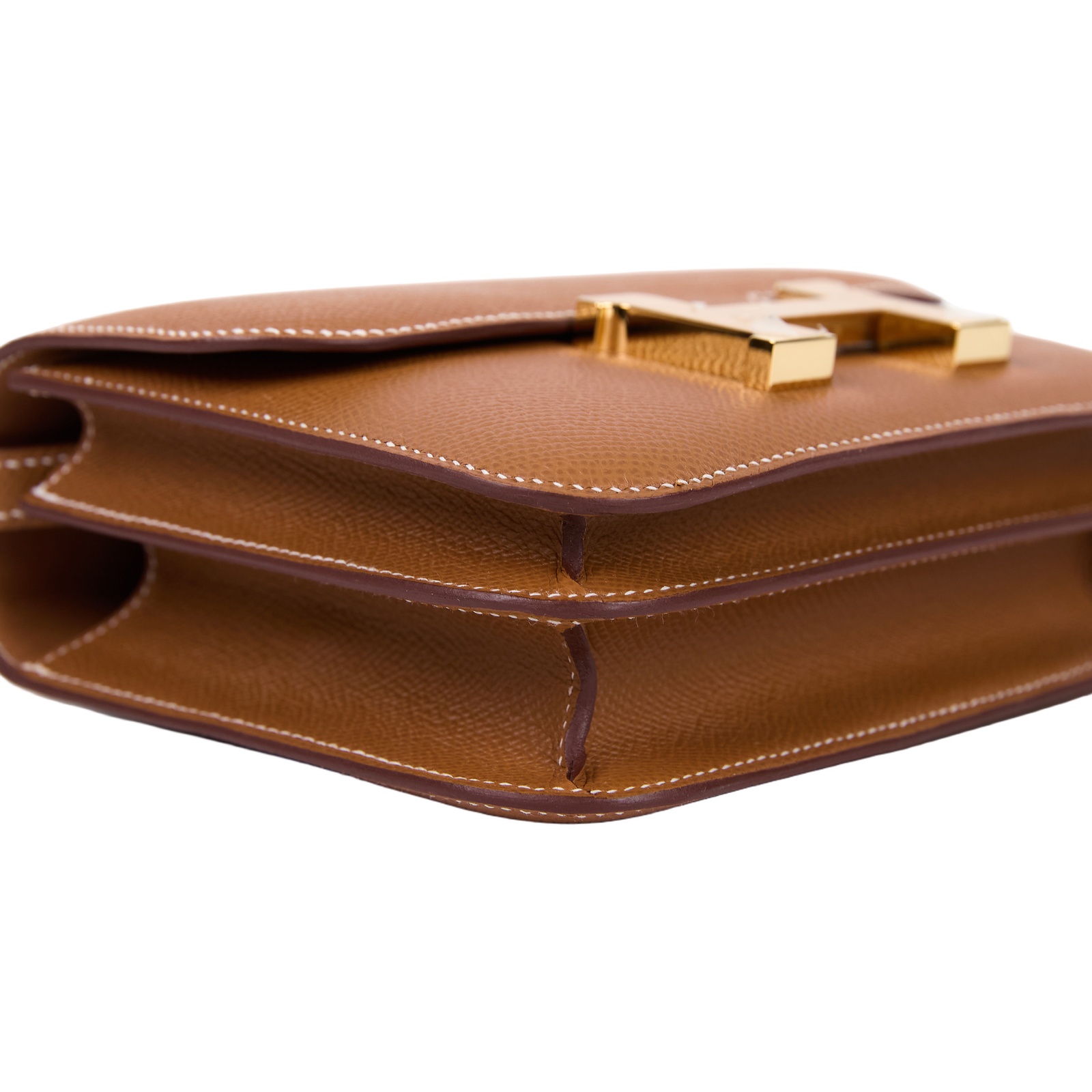 愛馬仕 Hermes Constance Bag 康康包 MIni 18  金色五金 金棕色 H083905CC37 /G AC 376 CI  原廠盒子/防塵袋/國外購買證明/鏡子