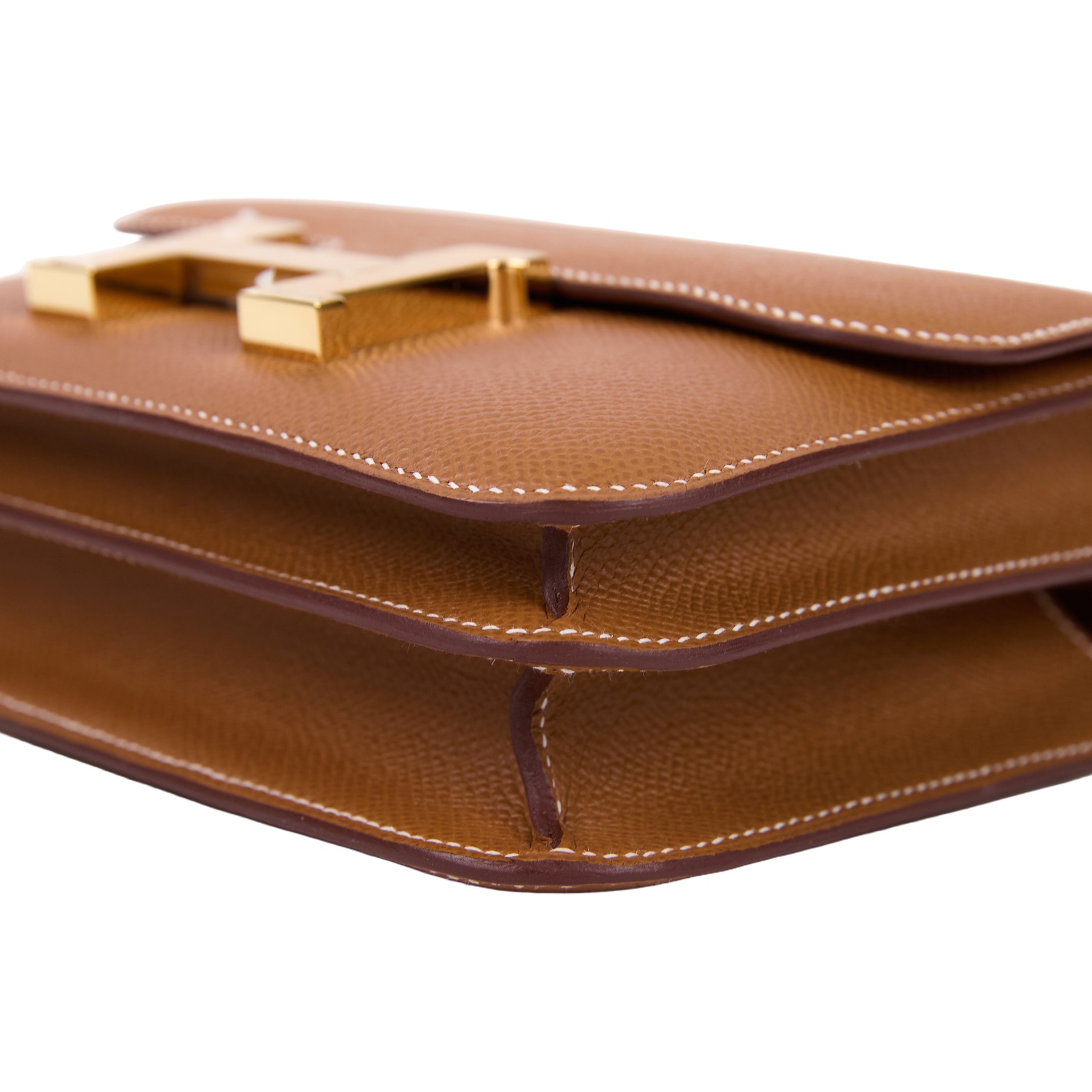 愛馬仕 Hermes Constance Bag 康康包 MIni 18  金色五金 金棕色 H083905CC37 /G AC 376 CI  原廠盒子/防塵袋/國外購買證明/鏡子