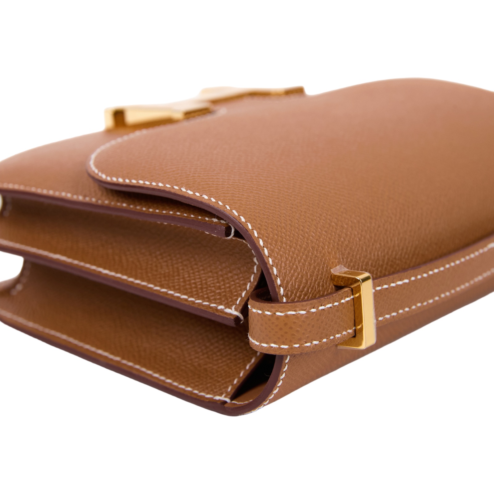 愛馬仕 Hermes Constance Bag 康康包 MIni 18  金色五金 金棕色 H083905CC37 /G AC 376 CI  原廠盒子/防塵袋/國外購買證明/鏡子