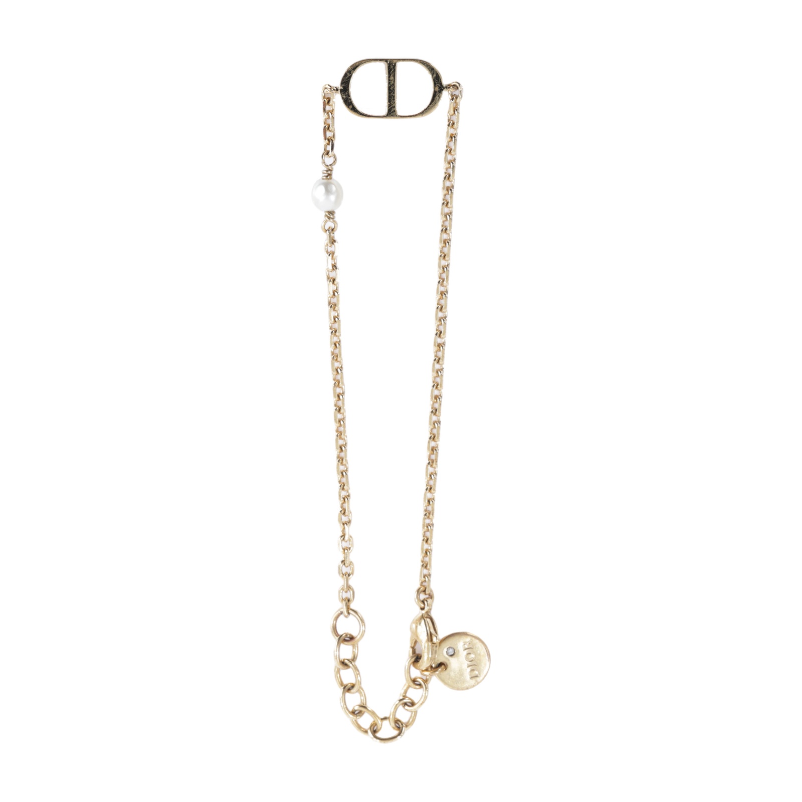迪奧 CHRISTIAN DIOR Petit CD 手鍊 B1310PTCRS CD珍珠手鍊 原廠盒子/防塵袋