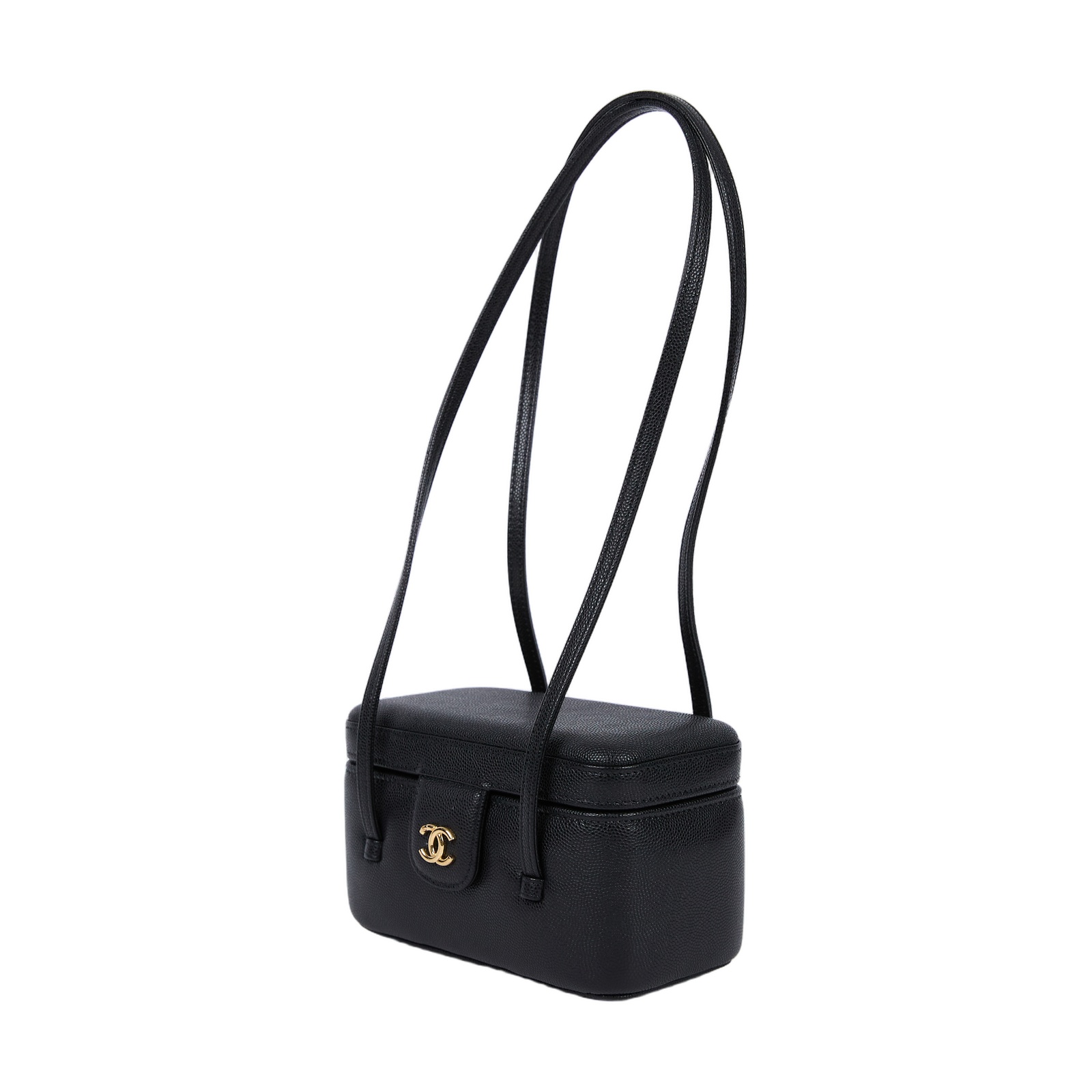 香奈兒 CHANEL Preppy coco Vanity Case 化妝箱 AP5067 晶片款 黑PREPPY COCO VANITY 防塵袋