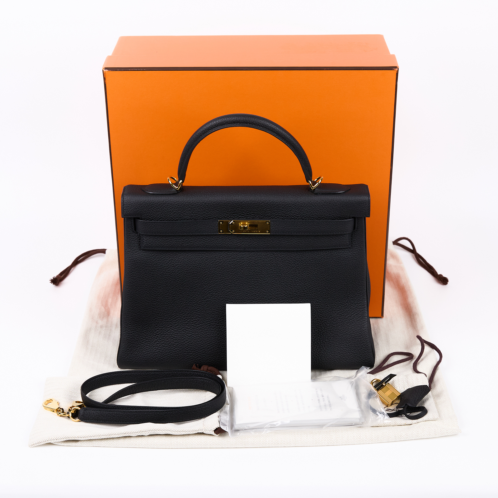 愛馬仕 Hermes Kelly Bag 凱莉包 32 KL32 ZPY 147 UD  原廠盒子/防塵袋/背帶/雨衣/鎖組/吊牌