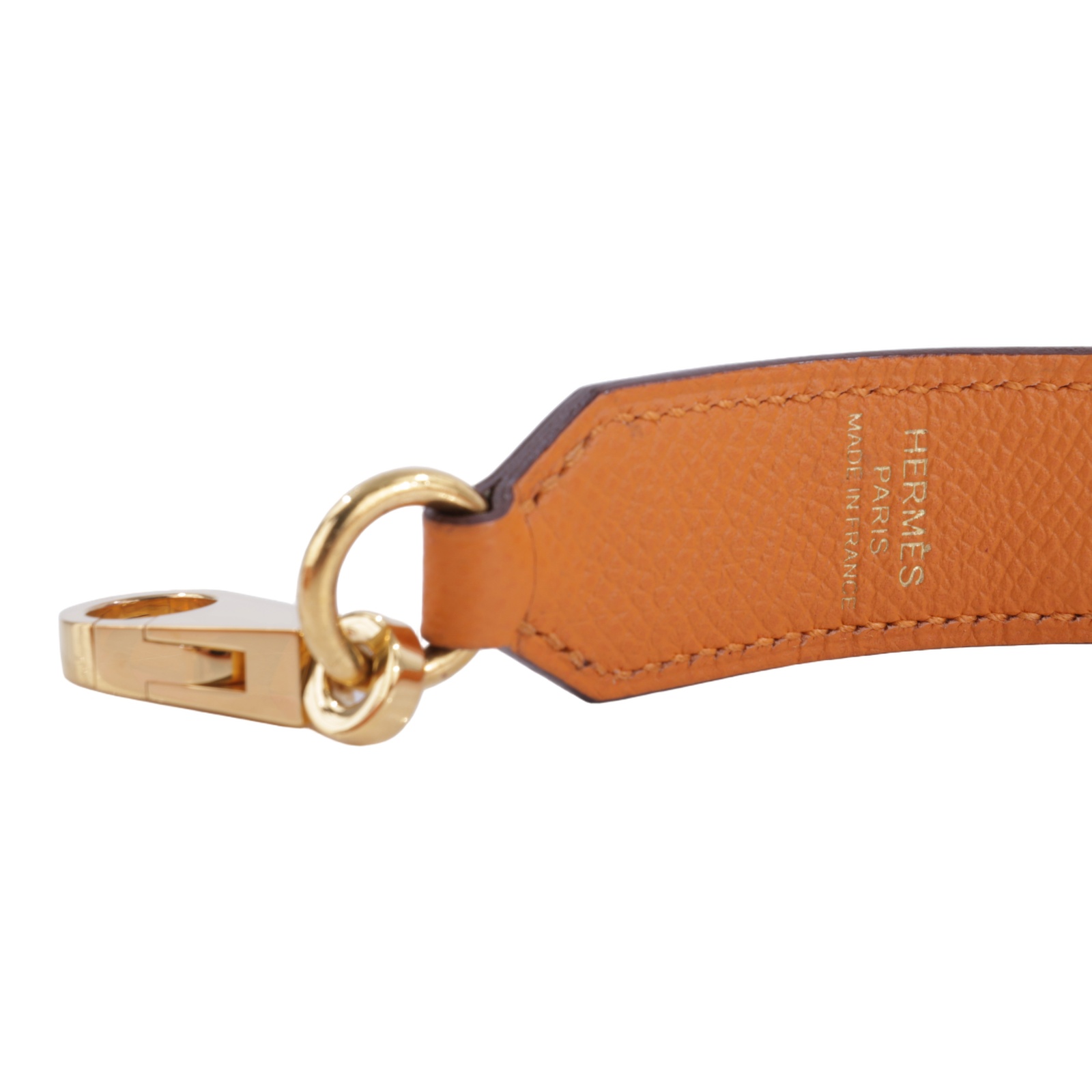 愛馬仕 Hermes Tressage 包包 背帶 肩帶  C FM 009 PM C刻 粉棕橘色編織背帶 無附屬品