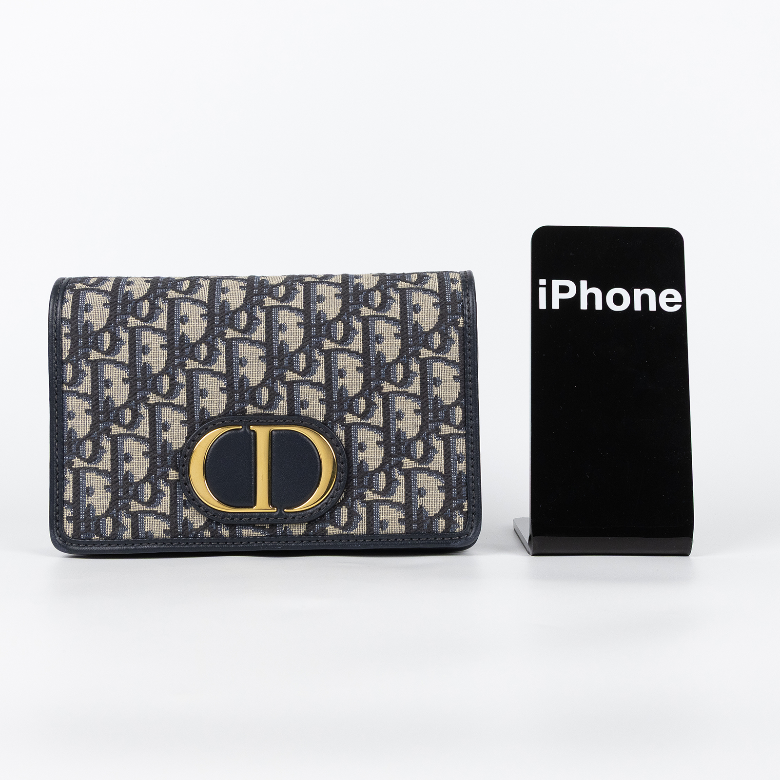 迪奧 CHRISTIAN DIOR Lady Dior My 帆布 鍊條 肩背 手拿包 S2086UTZQ  原廠盒子/防塵袋/背帶/國外購買證明