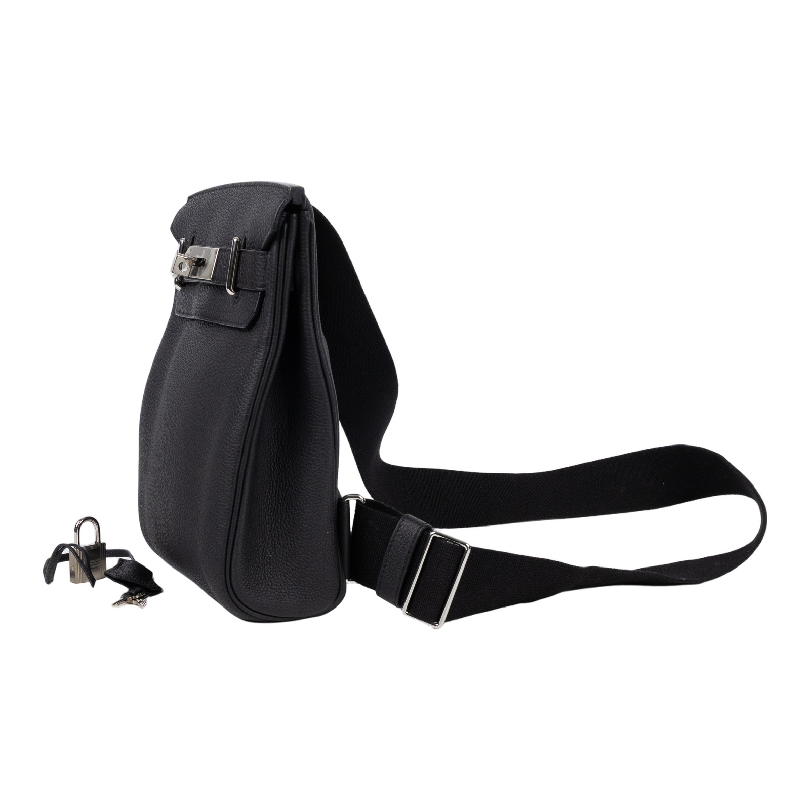 愛馬仕 Hermes Hac a Dos PM backpack 後背包 銀色五金 黑色 H083589CK89 /B F 1101 DU  原廠盒子/防塵袋/鎖組