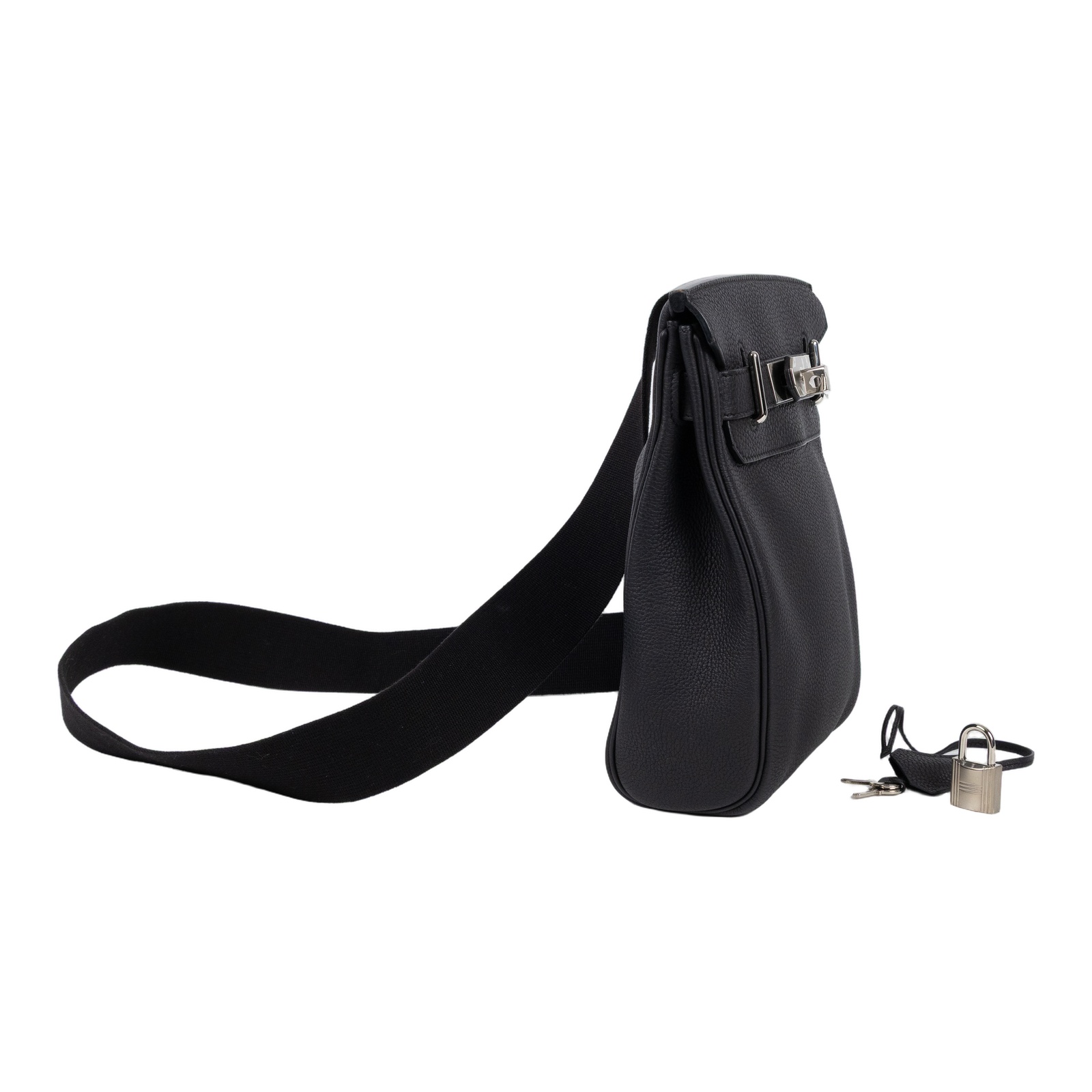 愛馬仕 Hermes Hac a Dos PM backpack 後背包 銀色五金 黑色 H083589CK89 /B F 1101 DU  原廠盒子/防塵袋/鎖組