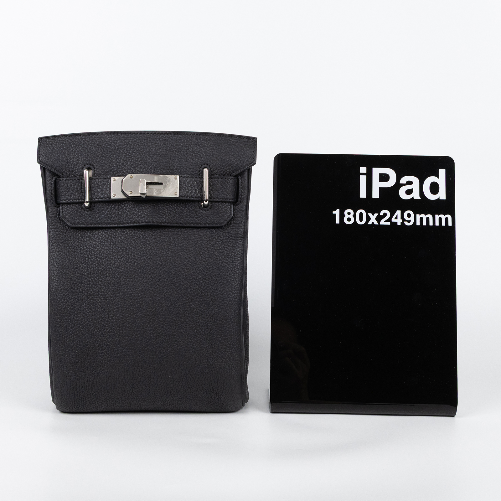 愛馬仕 Hermes Hac a Dos PM backpack 後背包 銀色五金 黑色 H083589CK89 /B F 1101 DU  原廠盒子/防塵袋/鎖組