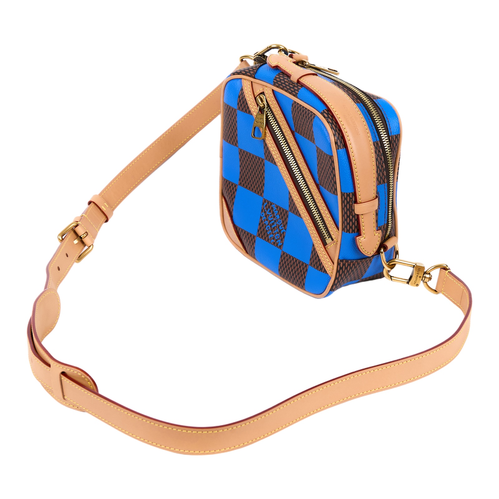 路易威登 LOUIS VUITTON Chess Messenger 中型 郵差包 肩背包 斜背包 N40547 晶片款  防塵袋/背帶