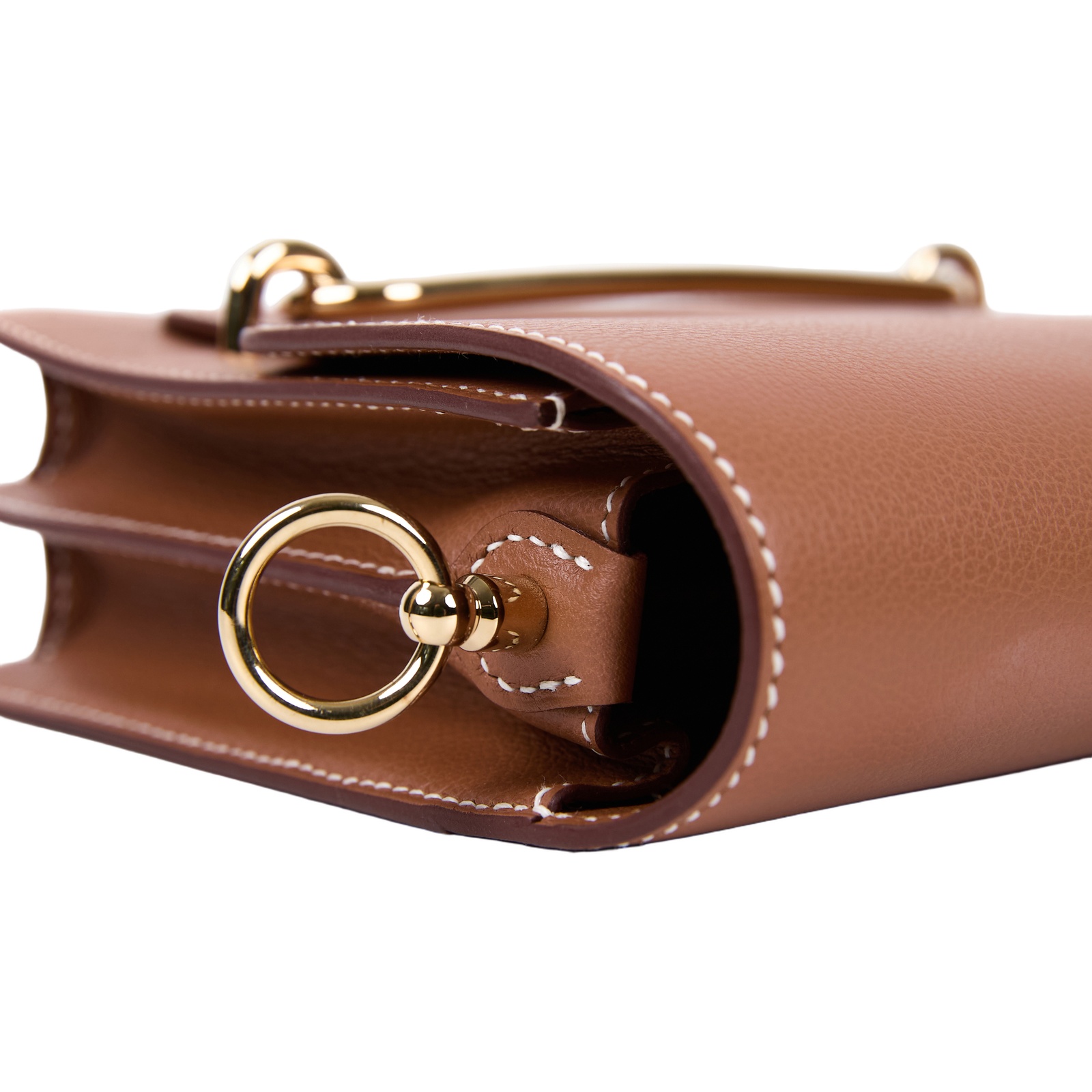 愛馬仕 Hermes Roulis 豬鼻子 斜背包 18 Mini 金色五金 金棕色 H070510CP37 /WHA851CY  原廠盒子/防塵袋/購買證明