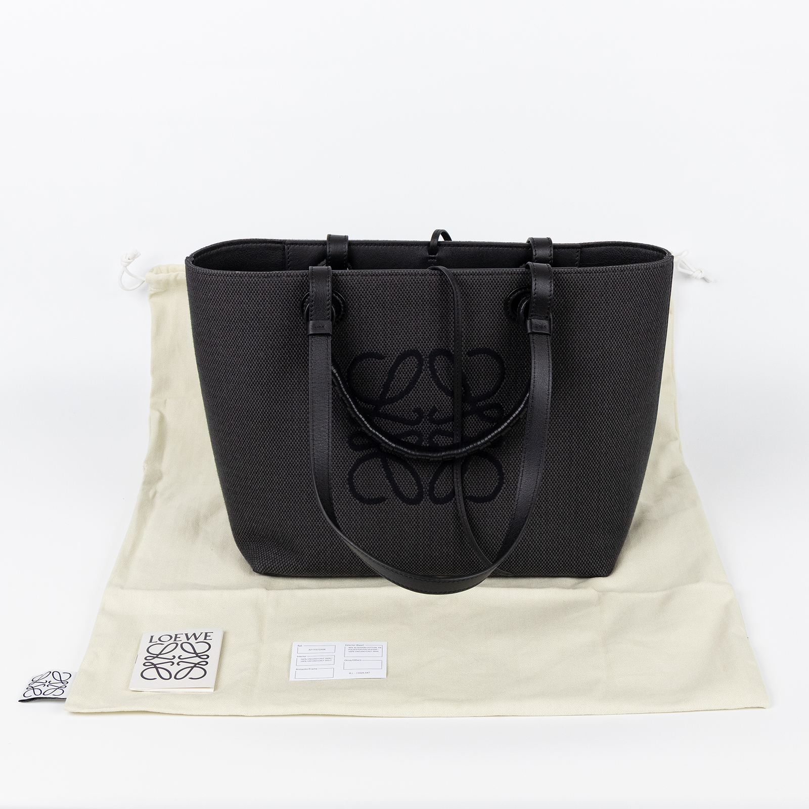 羅意威 LOEWE Anagram 托特包 小號 A717S72X06 黑Anagram Small 托特包 防塵袋