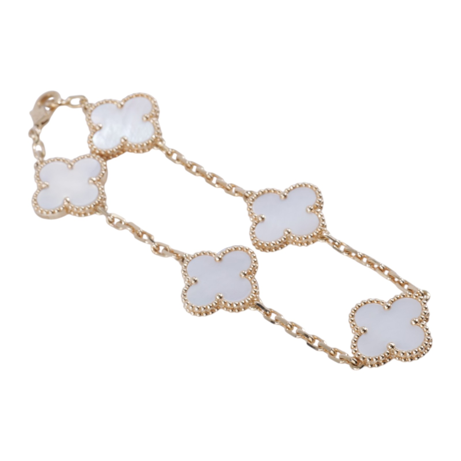 梵克雅寶 Van Cleef & Arpels Vintage Alhambra 手鍊 VCARA41800_改短1.5cm  原廠盒子/保書