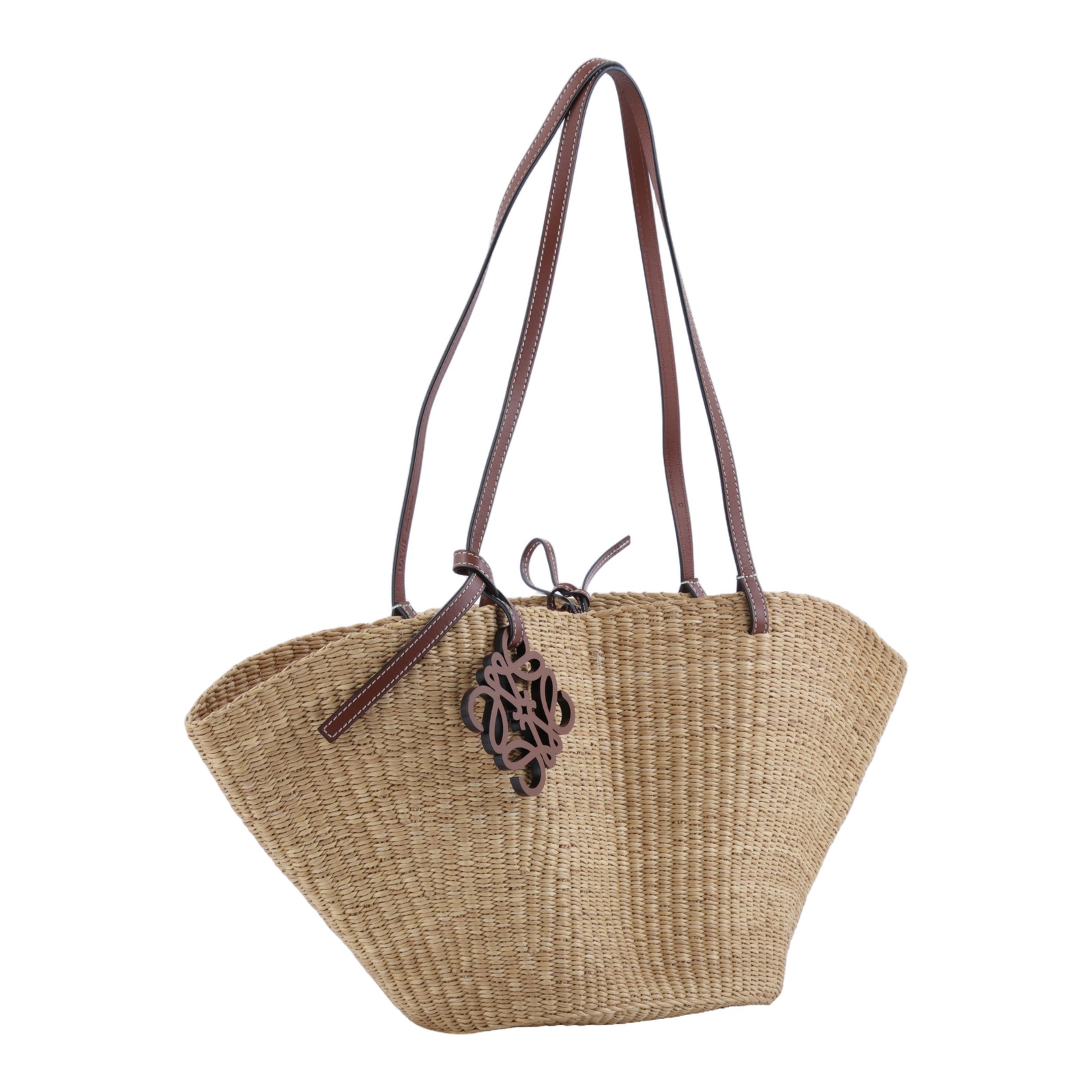 羅意威 LOEWE Shell Basket Bag 手提包 小型 A223096X06 草編SHELL BASKET肩背包 小號 防塵袋