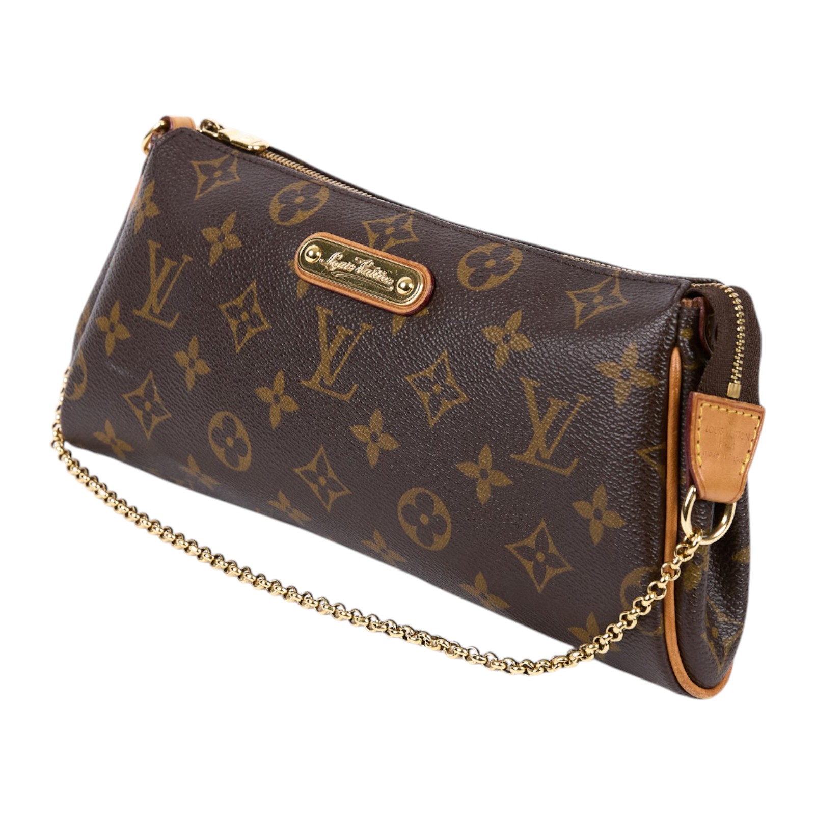 路易威登 LOUIS VUITTON Eva 經典帆布 鍊帶 小肩包 M95567 原花EVA肩背包 背帶
