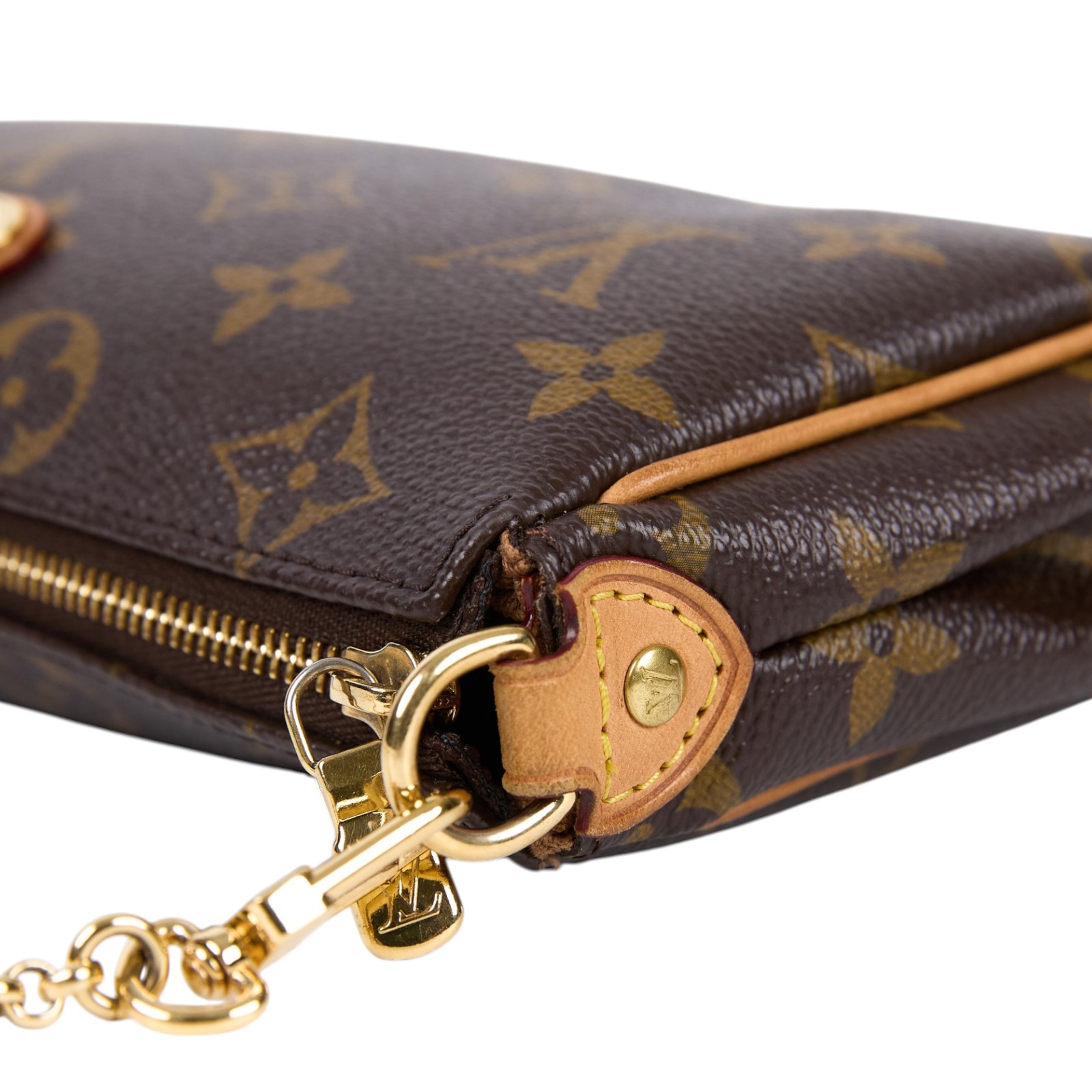 路易威登 LOUIS VUITTON Eva 經典帆布 鍊帶 小肩包 M95567 原花EVA肩背包 背帶