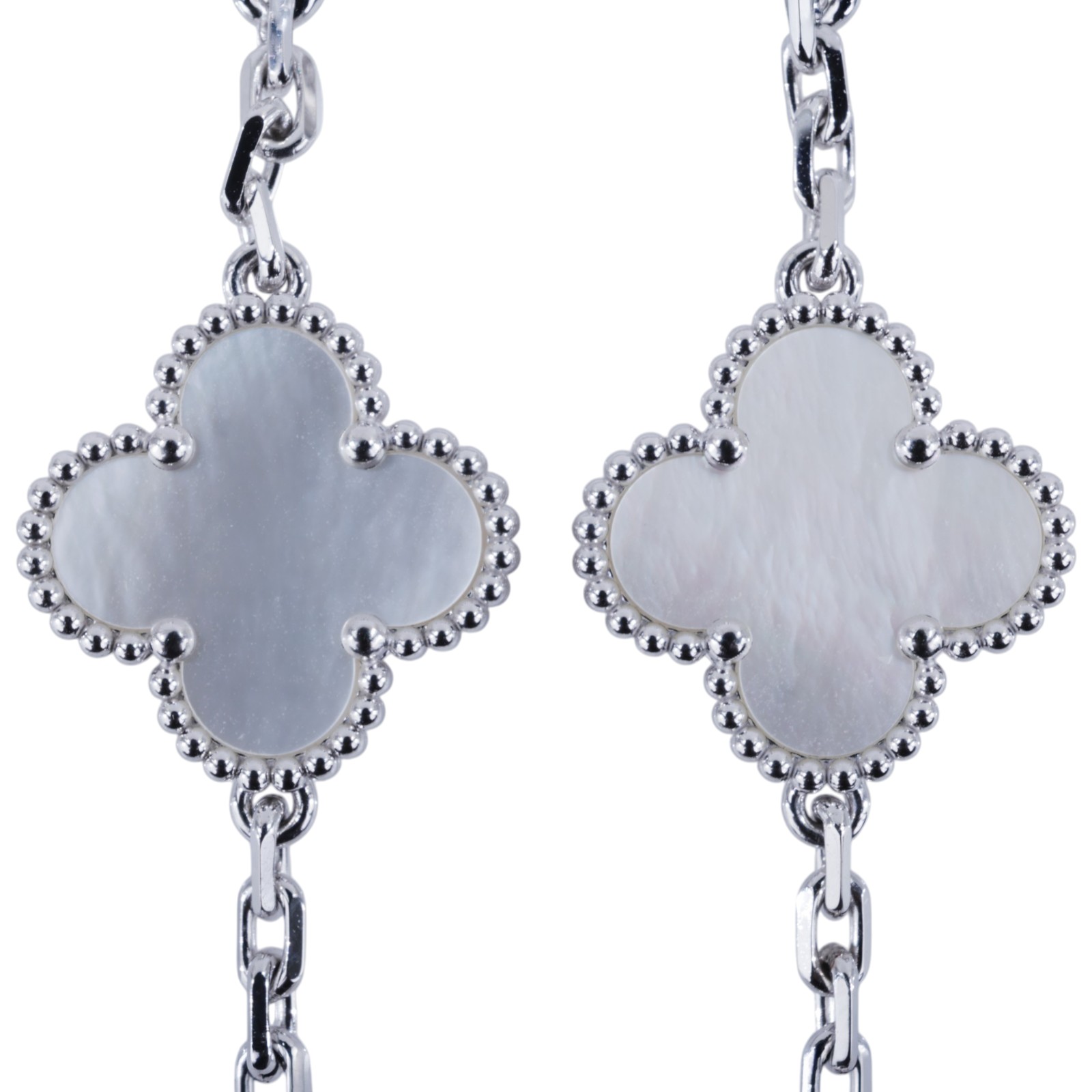 梵克雅寶 Van Cleef & Arpels Vintage Alhambra 手鍊 VCARF48400_改短3cm  原廠盒子/防塵袋/保書/清潔刷/鏈條