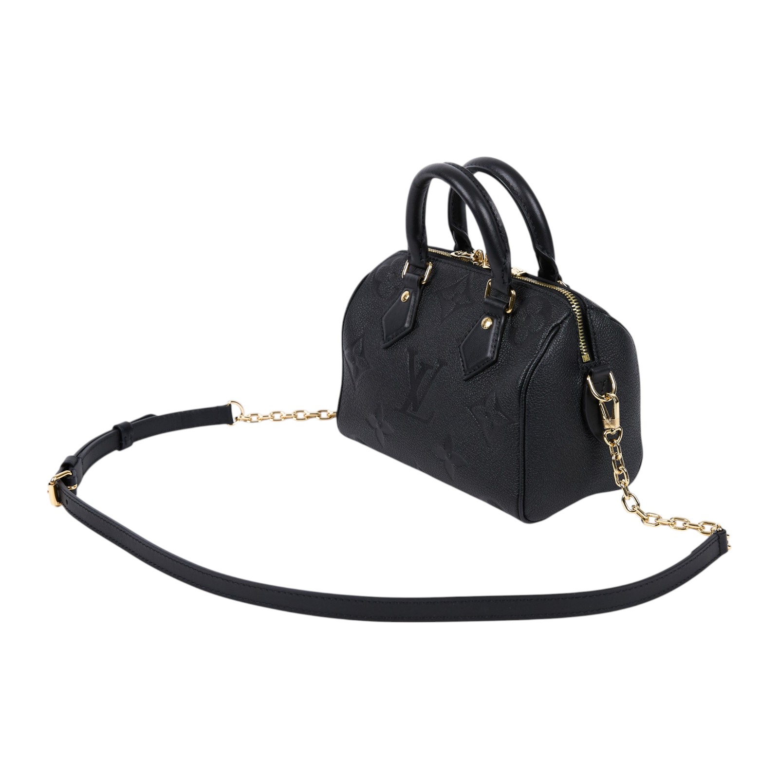 路易威登 LOUIS VUITTON Speedy Bandoulière  20 Noir 手提 斜背 波士頓包 M58953 晶片款  防塵袋/鎖組/背帶