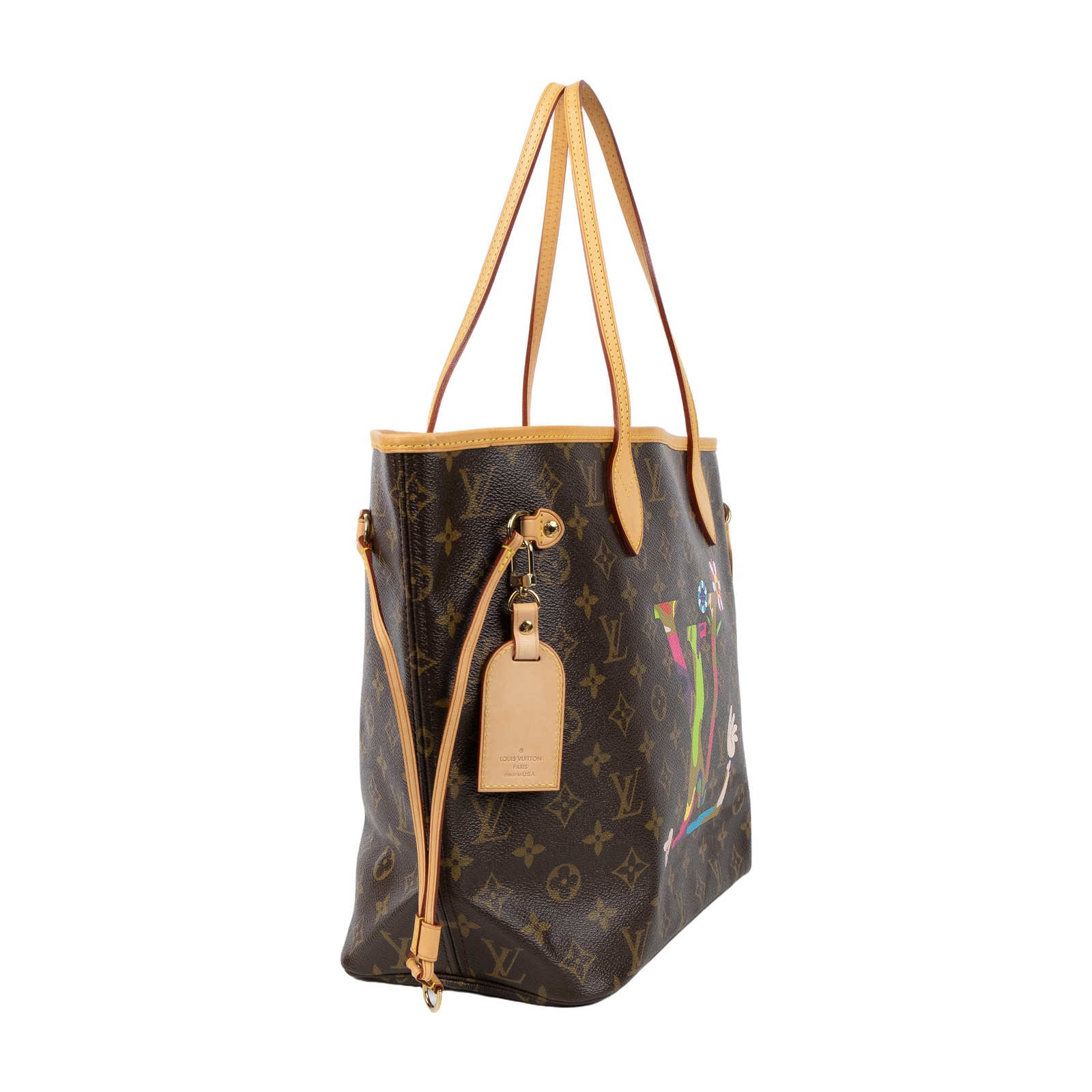 路易威登 LOUIS VUITTON Neverfull MM 托特包 村上隆 聯名 M95560 原花村上隆NERVERFULL MM 防塵袋