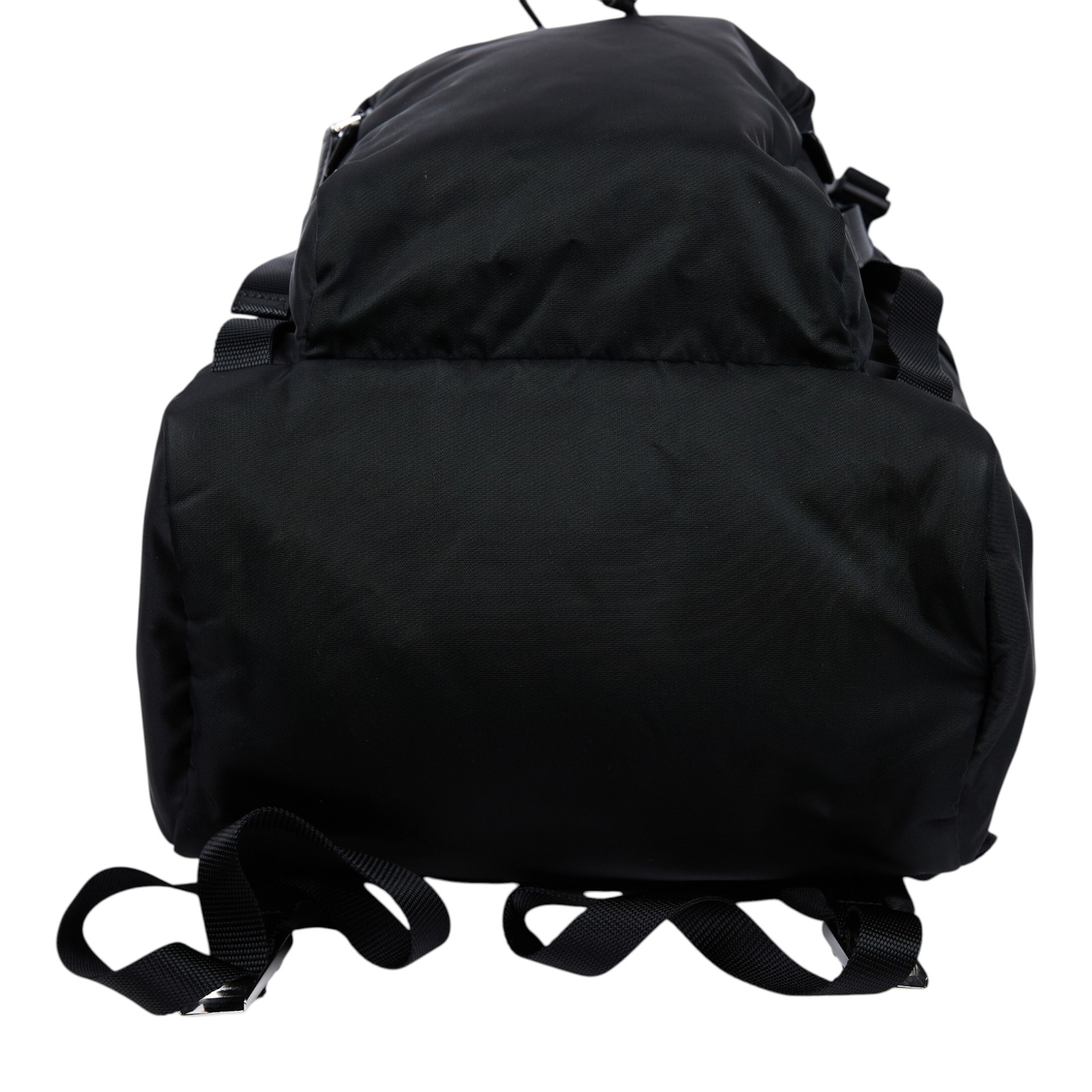 普拉達 PRADA Re-Nylon Saffiano皮革 背囊 2VZ135_2DMG 黑Saffiano 尼龍後背包 無附屬品