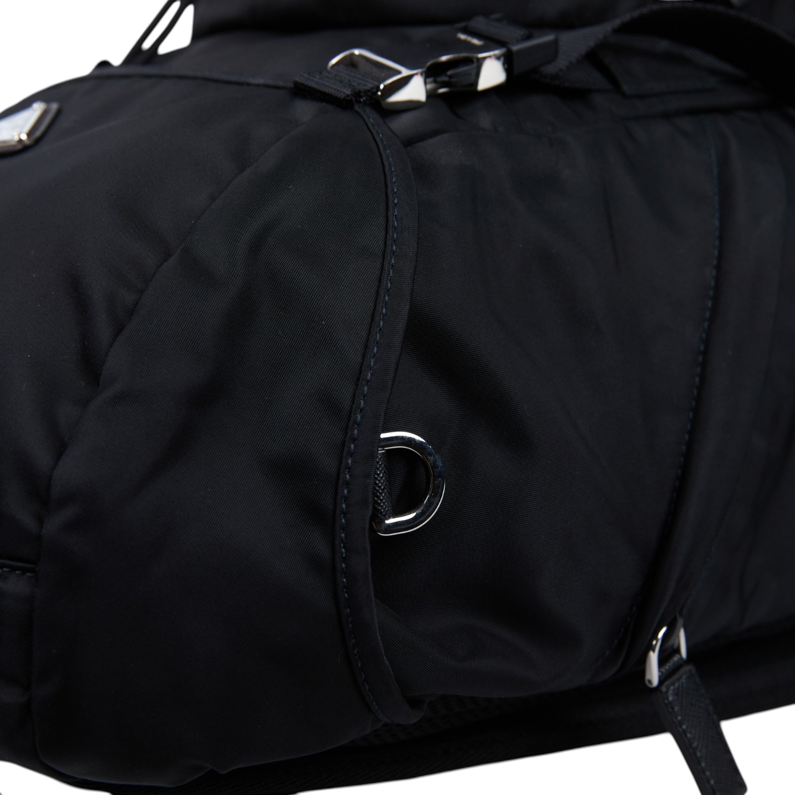 普拉達 PRADA Re-Nylon Saffiano皮革 背囊 2VZ135_2DMG 黑Saffiano 尼龍後背包 無附屬品