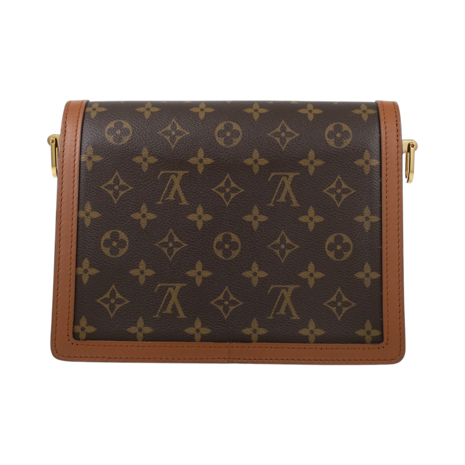 路易威登 LOUIS VUITTON Dauphine MM 手提包 雙色翻蓋斜背 鏈帶包 M45958 原花DAUPHINE MM 原廠盒子/防塵袋/背帶2