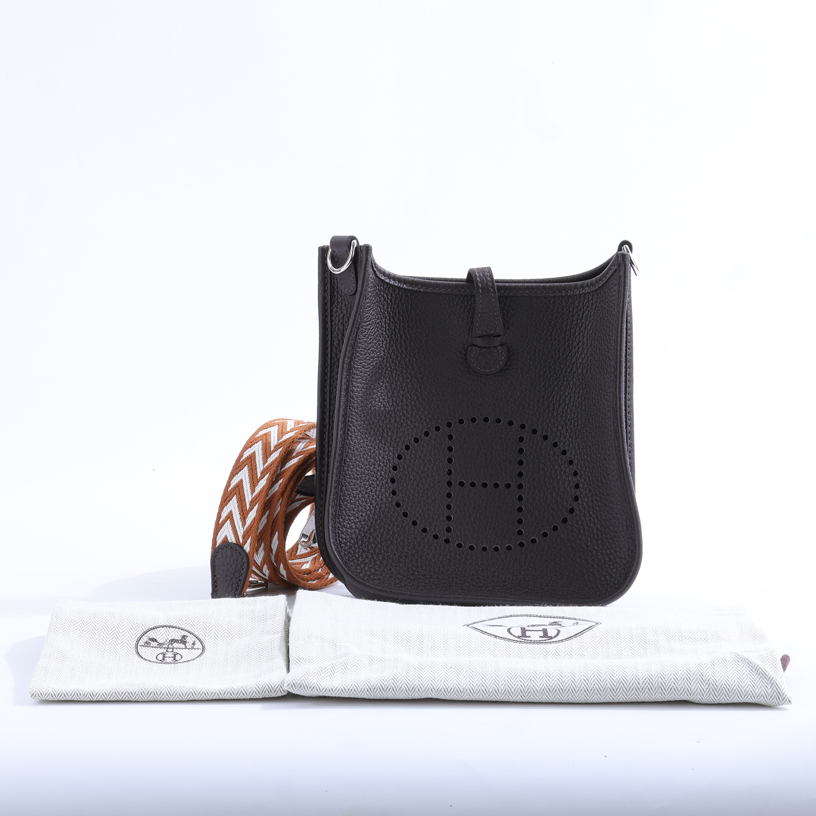 愛馬仕 Hermes Evelyne Bag Mini 伊芙琳包 Evelyne 16 EV16 B TS 007 AU  防塵袋2/背帶