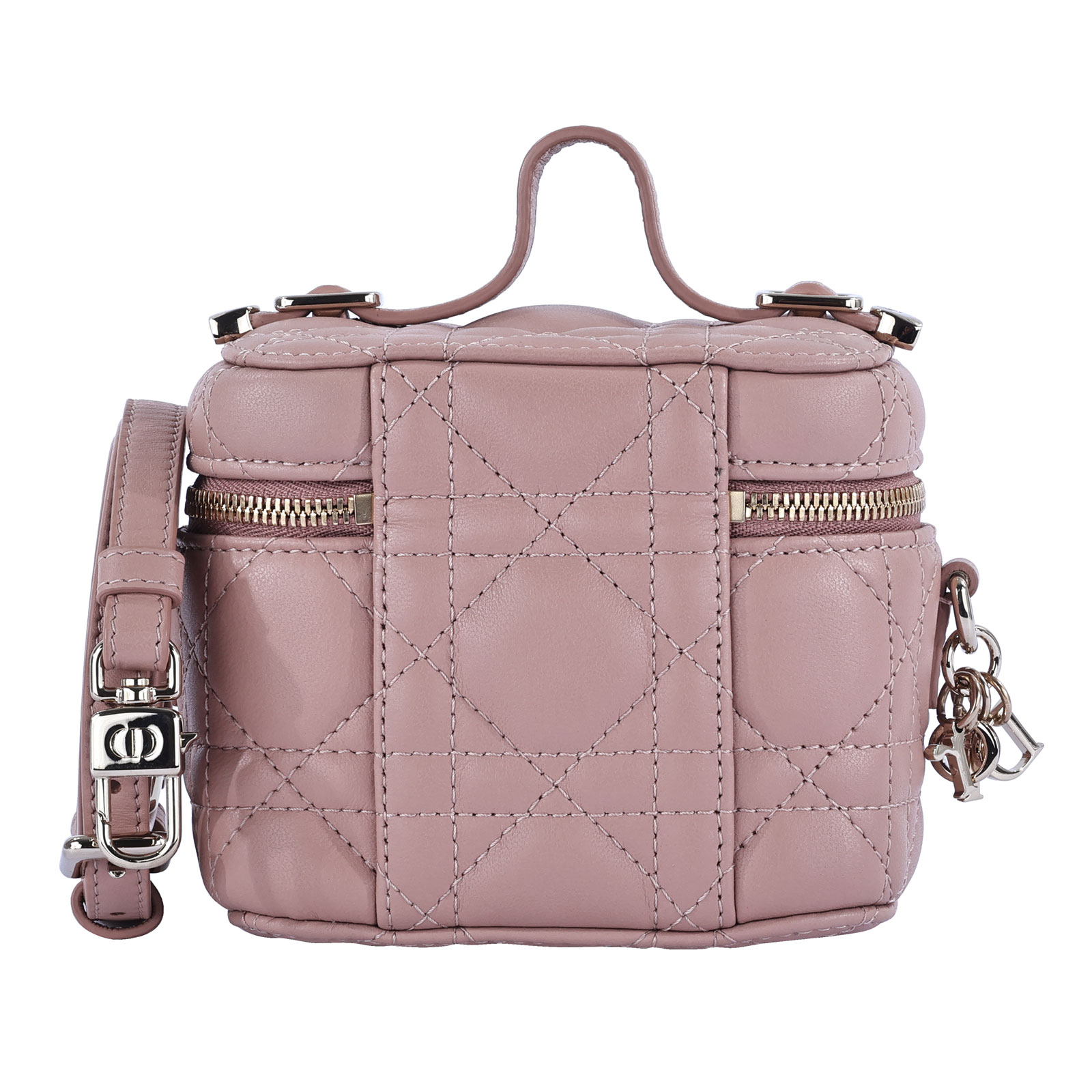 迪奧 CHRISTIAN DIOR Lady Dior 微型化妝袋  粉膚色 Lady Dior 微型化妝袋 防塵袋