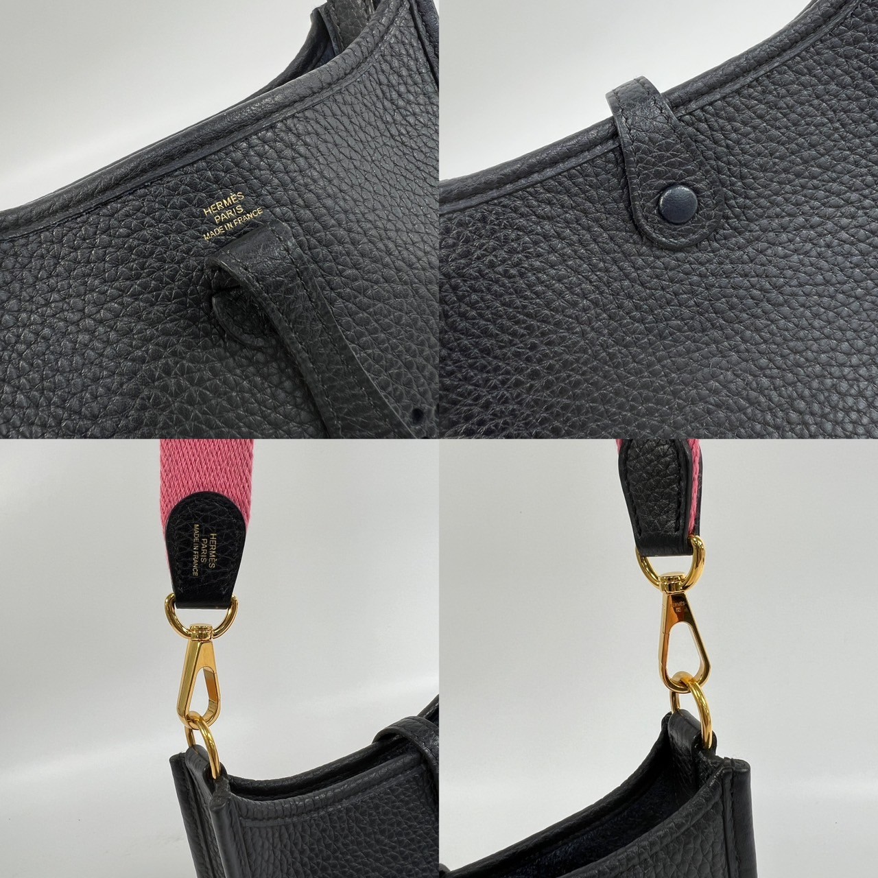 愛馬仕 Hermes Evelyne Bag Mini 伊芙琳包 Evelyne 16 EV16 C刻 深藍MINI EVELYNE 防塵袋/背帶