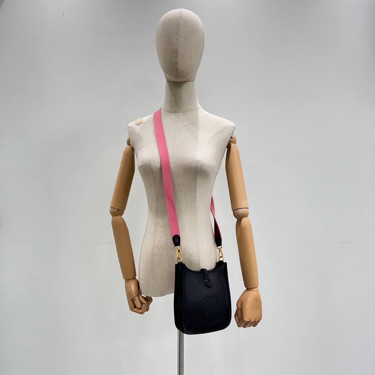 愛馬仕 Hermes Evelyne Bag Mini 伊芙琳包 Evelyne 16 EV16 C刻 深藍MINI EVELYNE 防塵袋/背帶