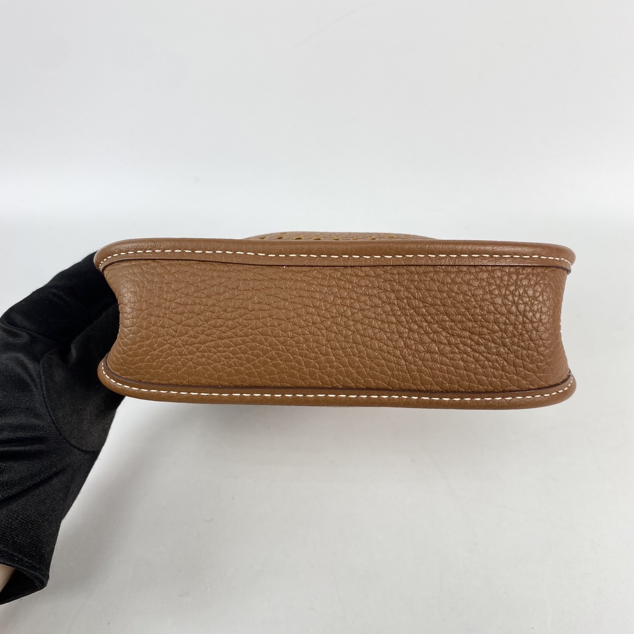 愛馬仕 Hermes Evelyne Bag Mini 伊芙琳包 Evelyne 16 EV16 B刻 金棕MINI EVELYNE 原廠盒子/防塵袋/購買證明