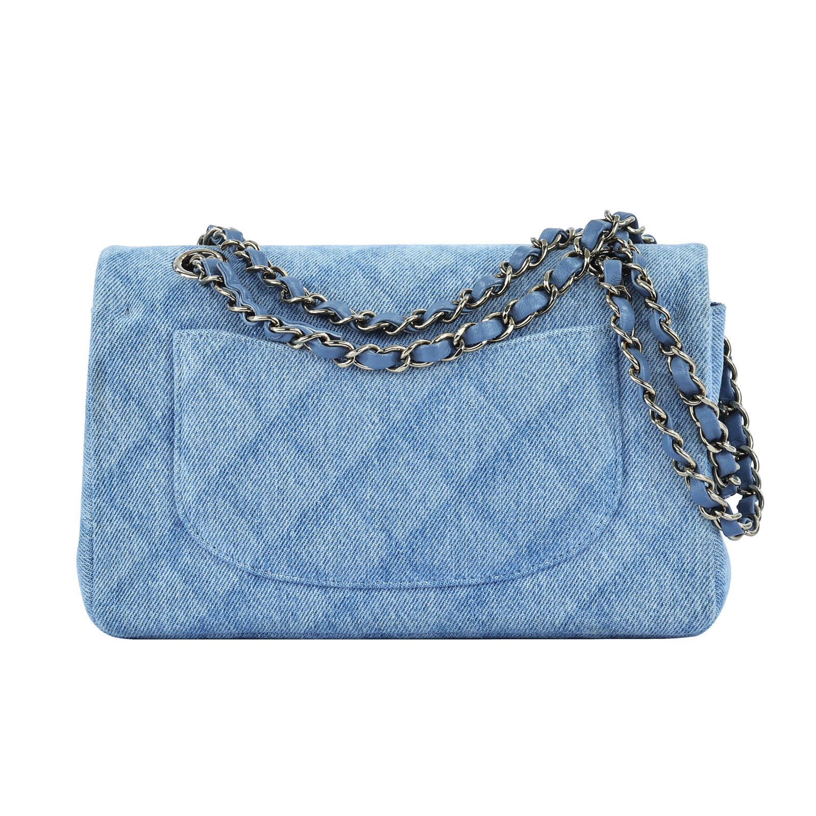 香奈兒 CHANEL CF 經典 小型 口蓋包 A01113 晶片款 單寧COCO23 原廠盒子/防塵袋/購買證明